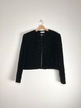 将图片加载到图库查看器,Black quilted blazer