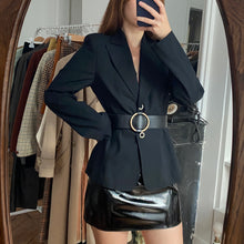 Charger l'image dans la galerie, Vintage Versace black blazer