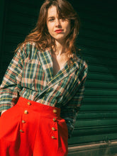 Charger l'image dans la galerie, Blouse à carreaux SportMax 80's