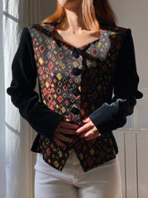 将图片加载到图库查看器,Veste Yves Saint Laurent velours