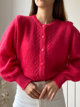 将图片加载到图库查看器,Cardigan rose Mohair