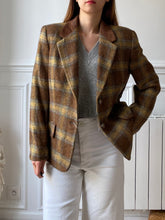 Charger l'image dans la galerie, Blazer tweed marron 80s