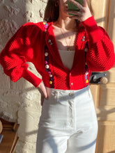 Charger l'image dans la galerie, Vintage Tyrol red cardigan
