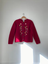 Charger l'image dans la galerie, Vintage reworked embroidery red coat