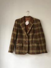 Charger l'image dans la galerie, Blazer tweed marron 80s