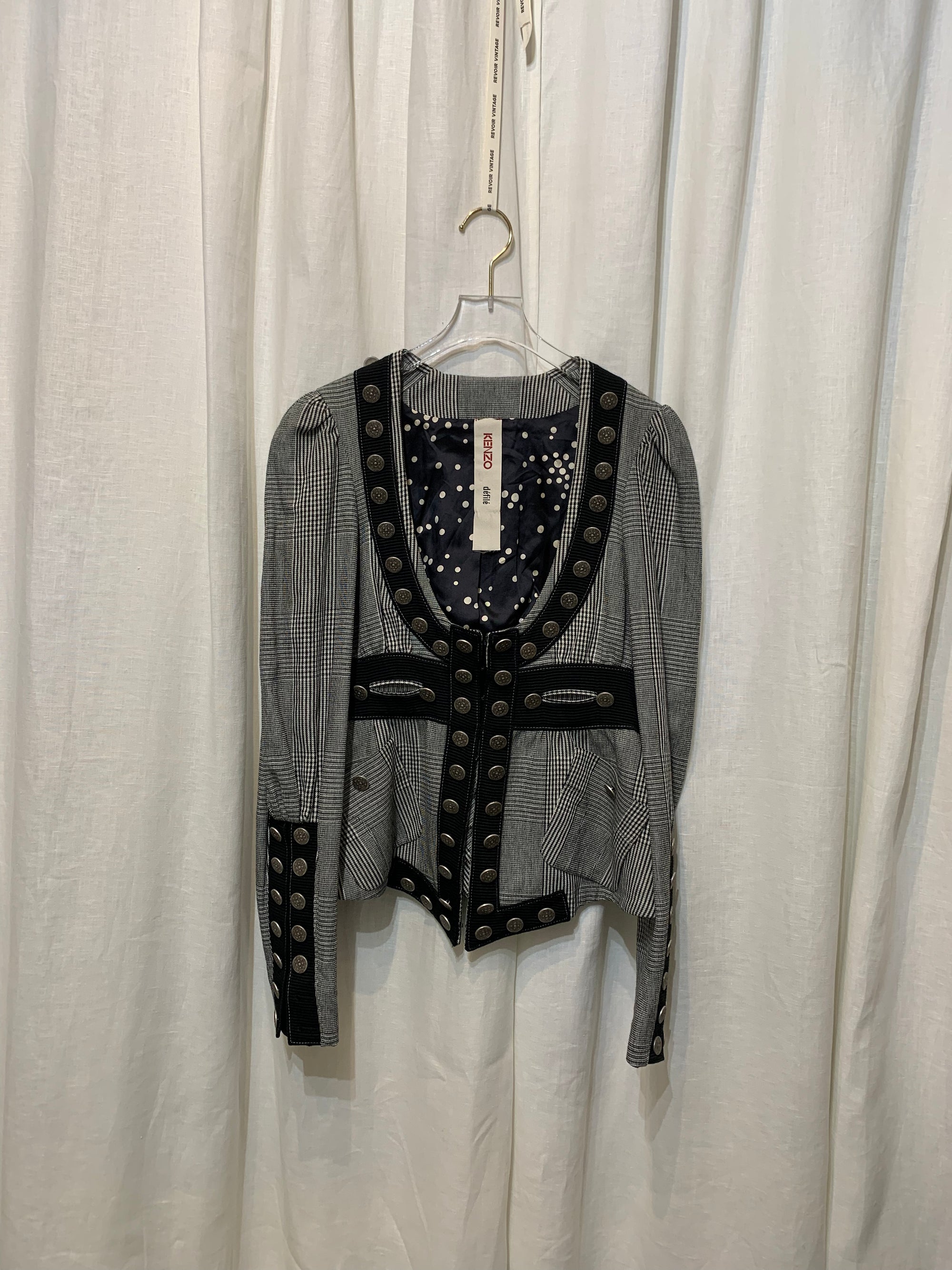VESTE TARTAN KENZO DÉFILÉ