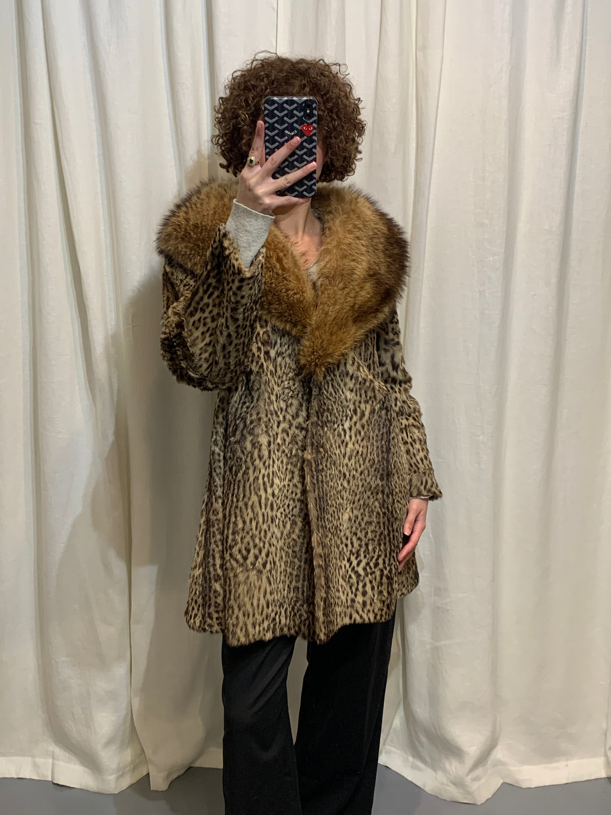 VESTE FOURRURE LÉOPARD