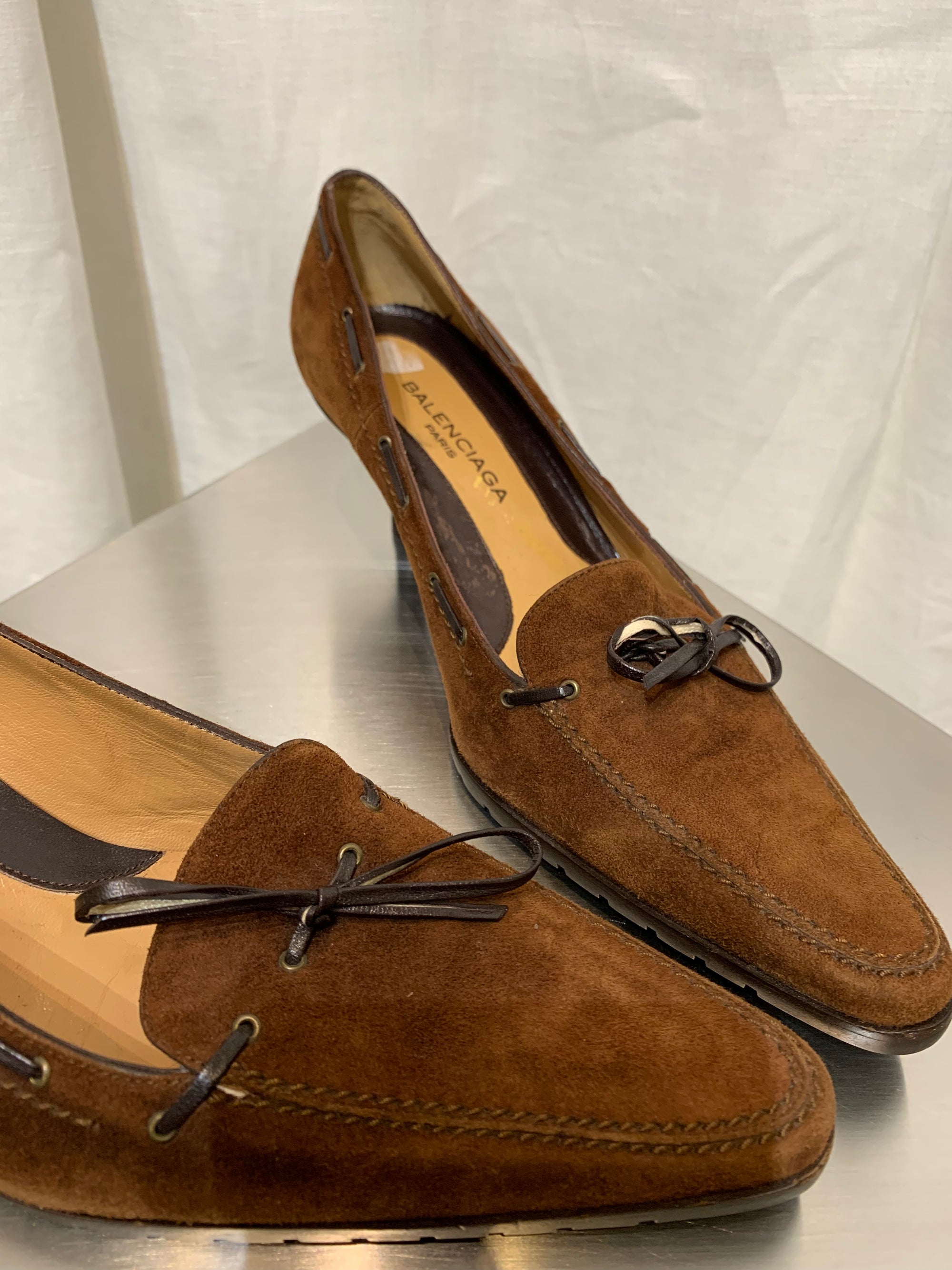 ESCARPINS DAIM BALENCIABA