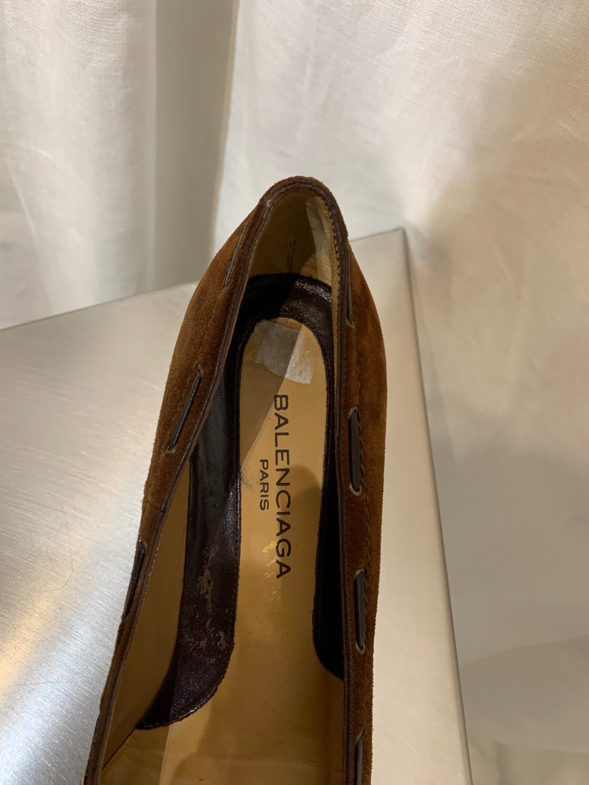 ESCARPINS DAIM BALENCIABA