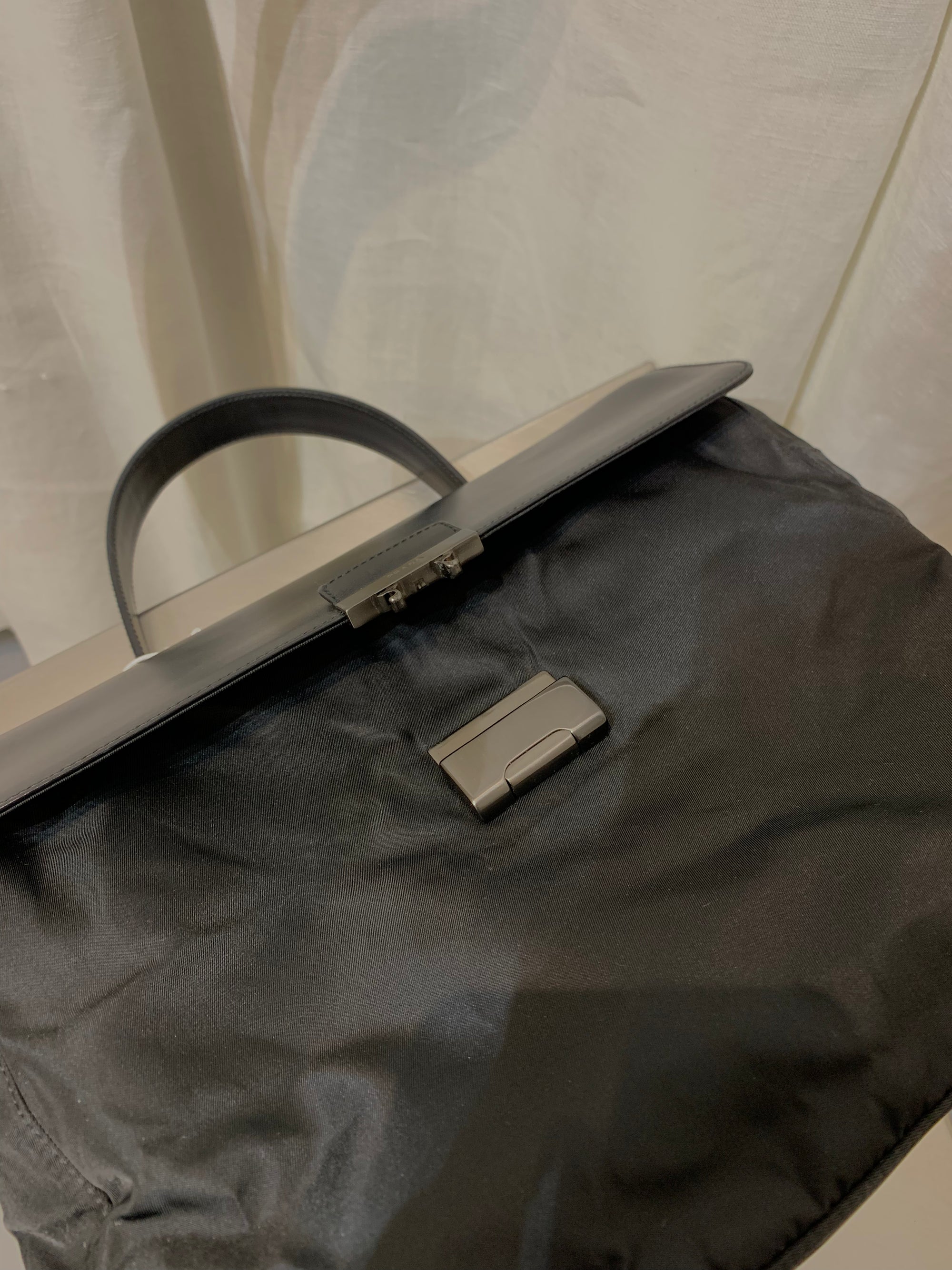 SAC NYLON ET CUIR PRADA