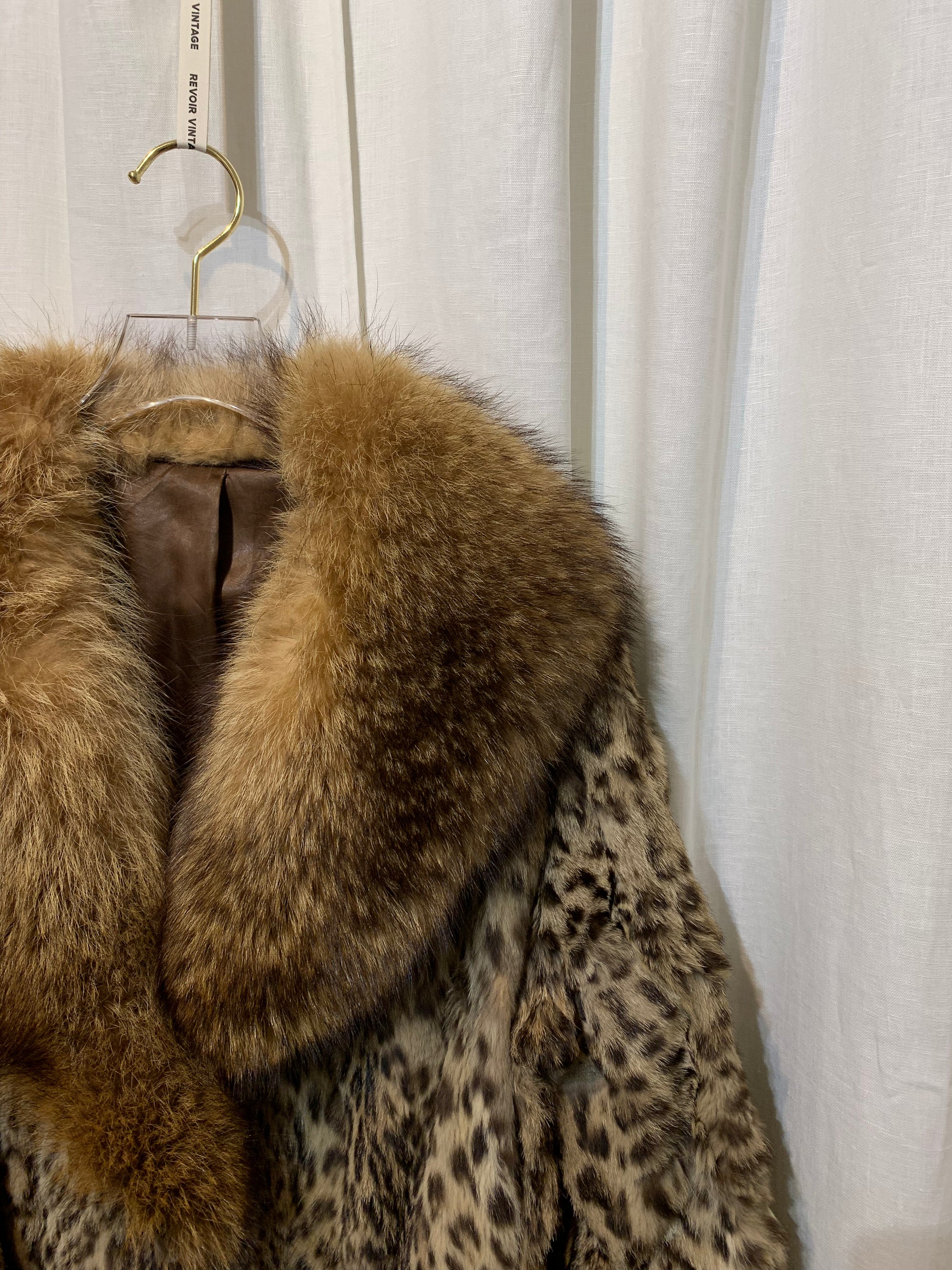 VESTE FOURRURE LÉOPARD