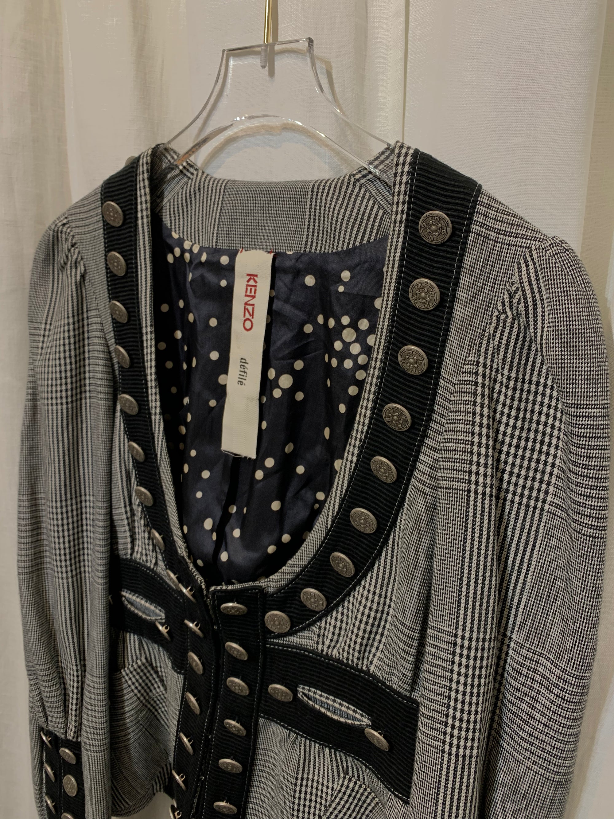 VESTE TARTAN KENZO DÉFILÉ