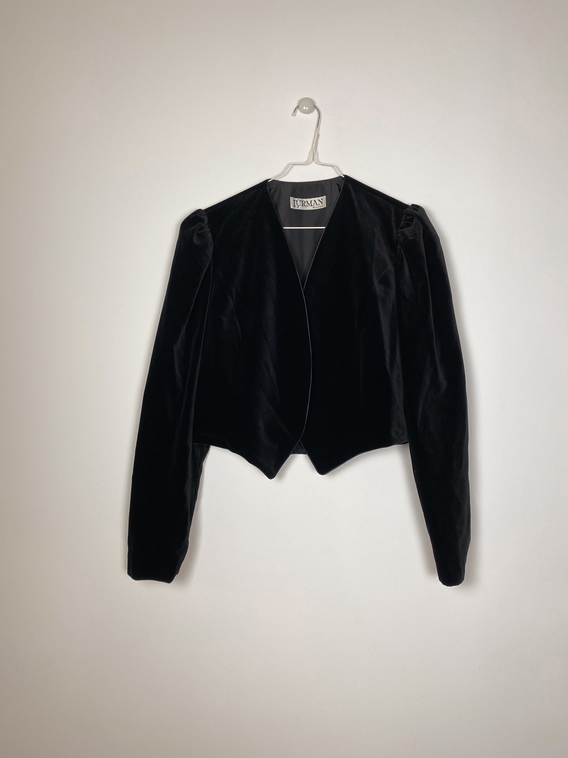 Vintage Velvet puff blazer