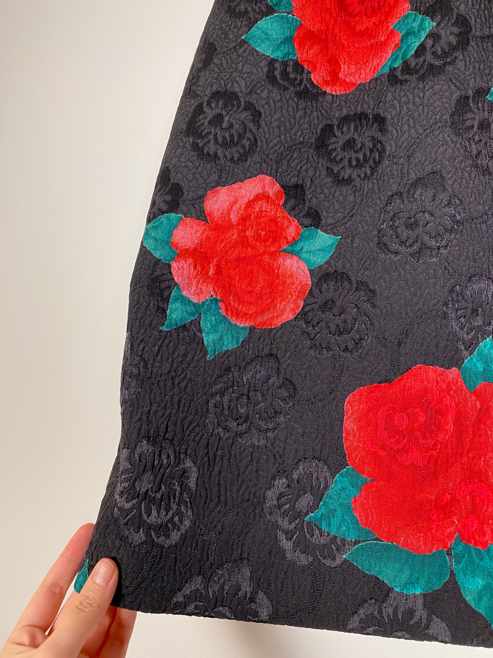 Vintage Rose pattern skirt