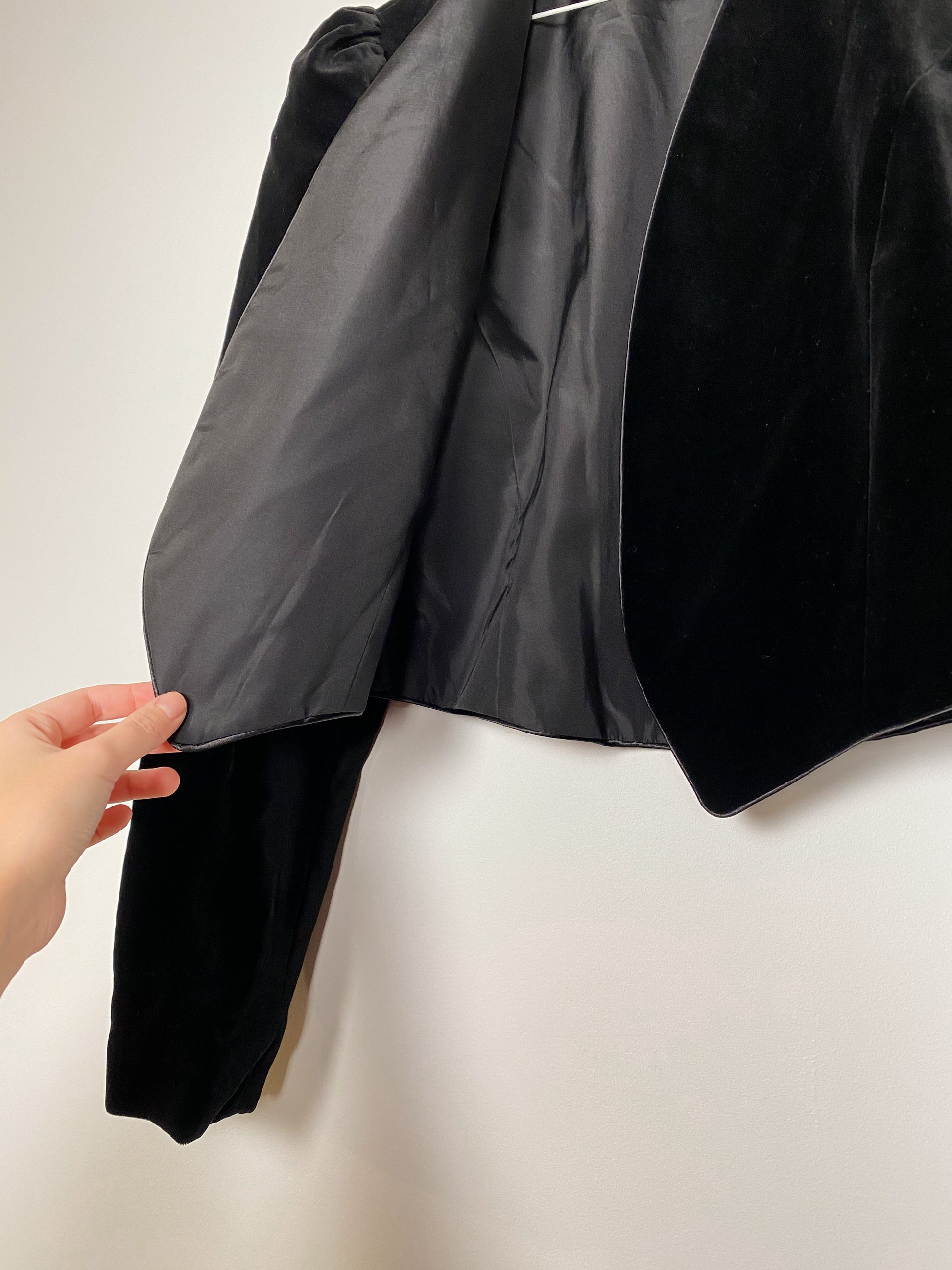 Vintage Velvet puff blazer