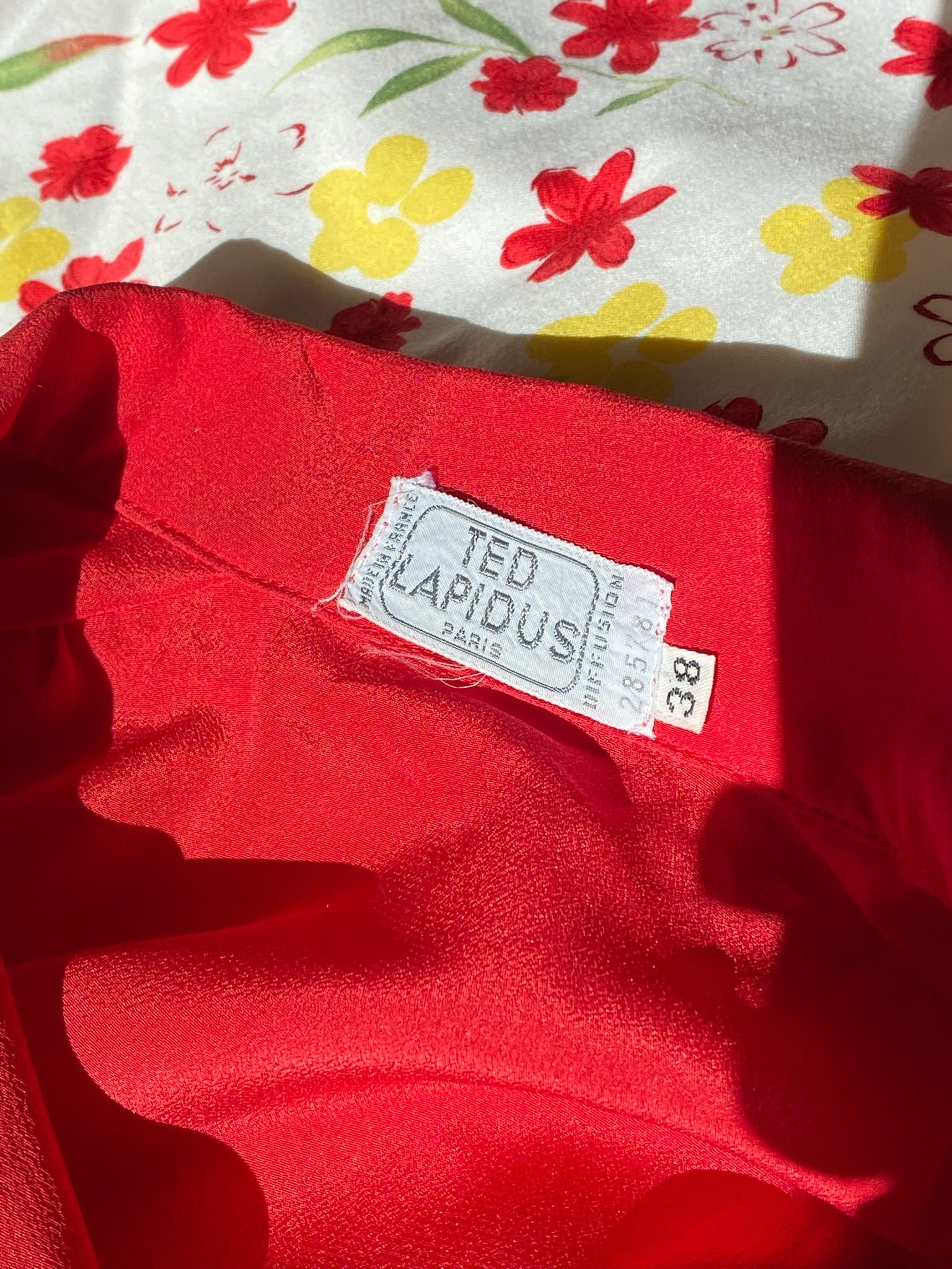 Chemise soie Ted Lapidus 80's