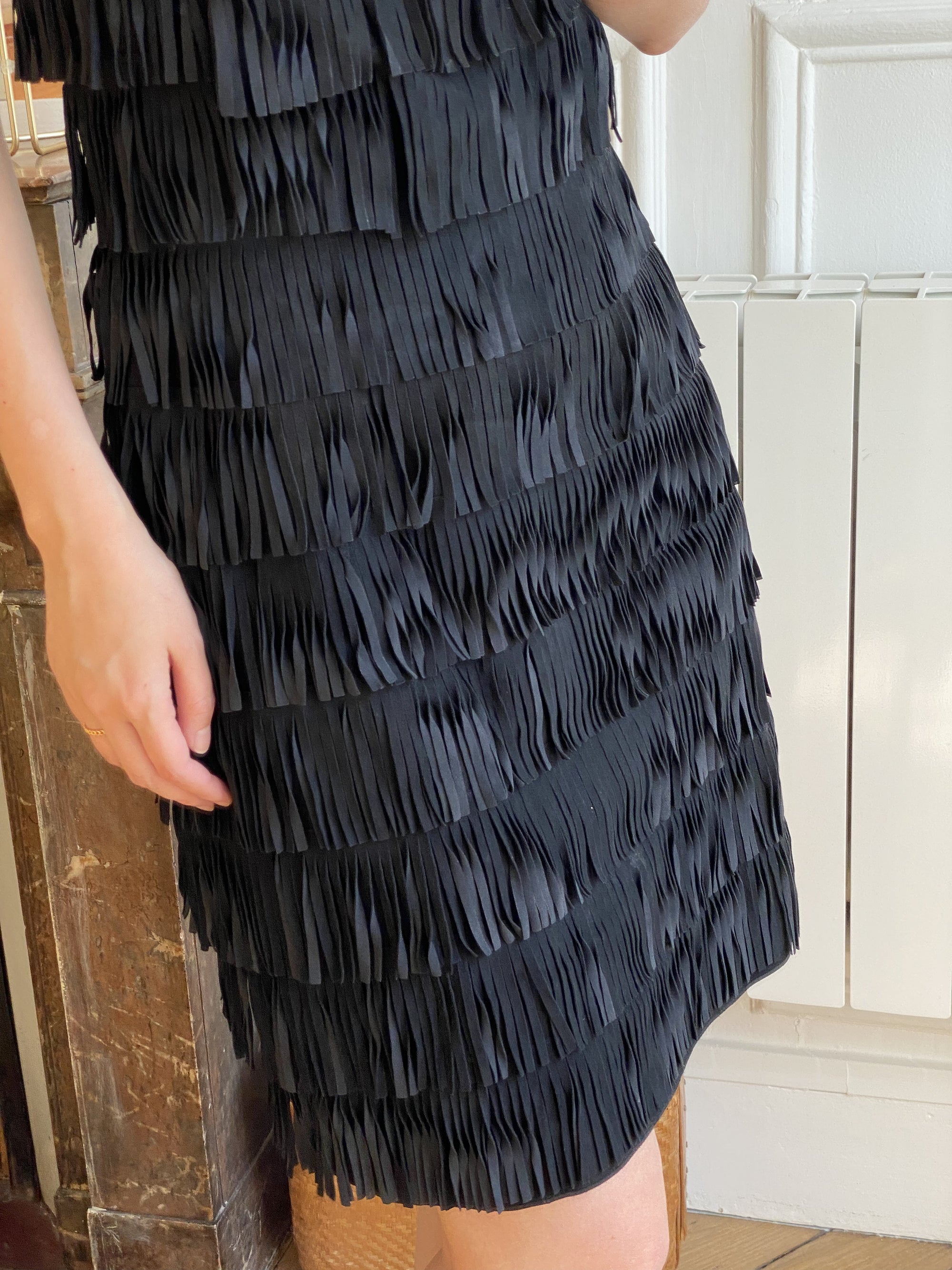 Robe Anna Molinari en cuir