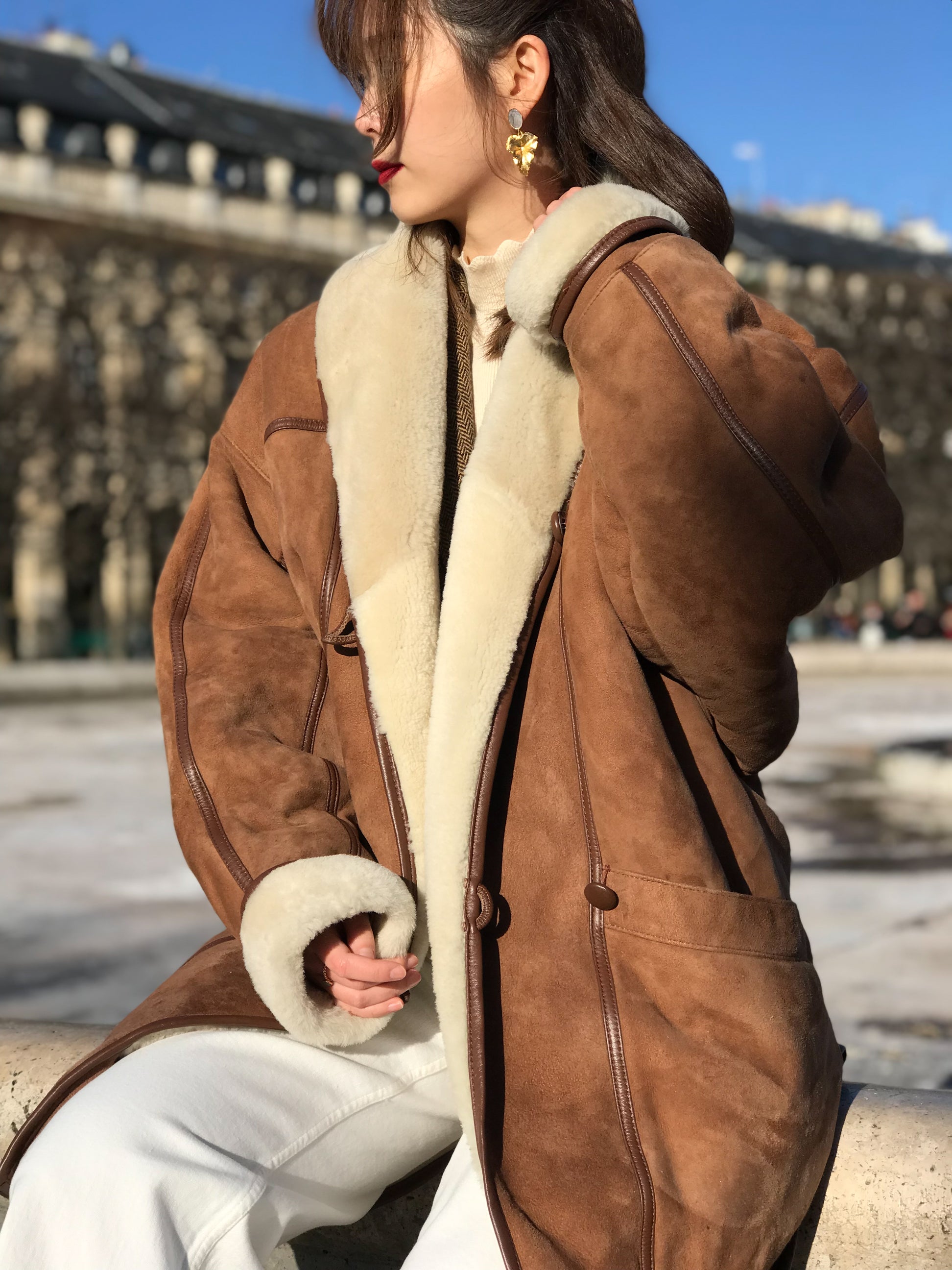 Vintage sheepskin coat