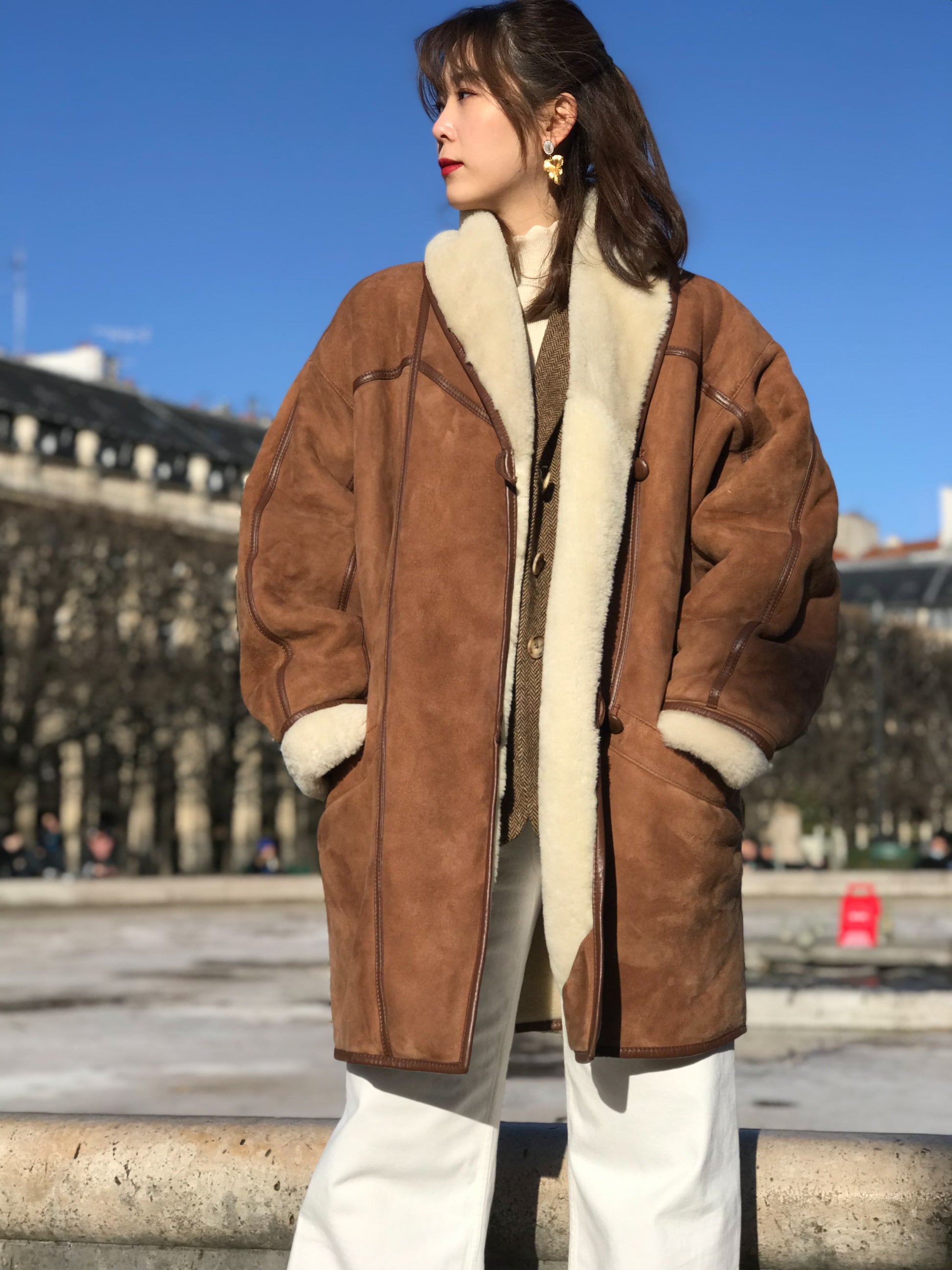 Vintage sheepskin coat