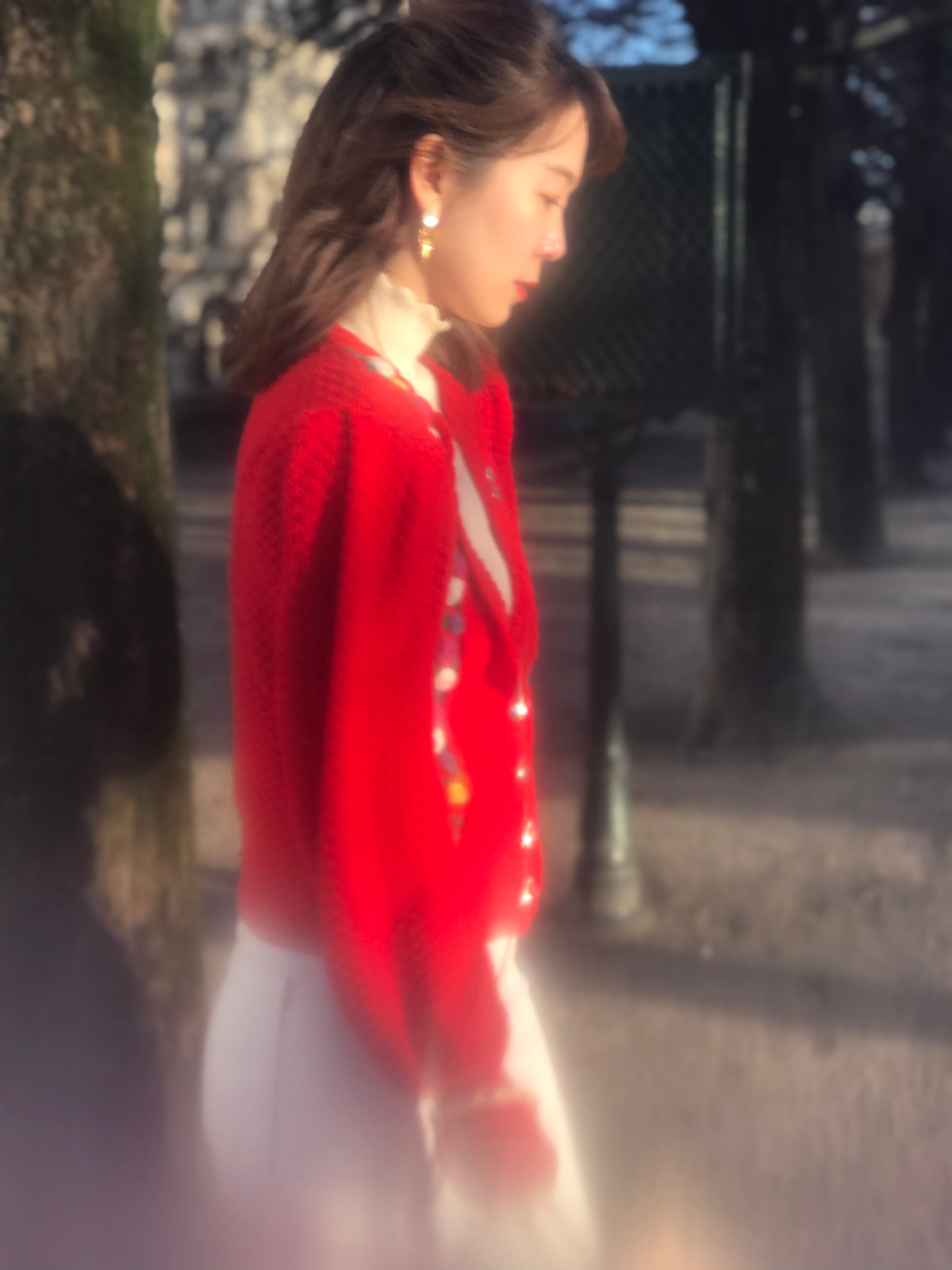 Vintage Tyrol red cardigan