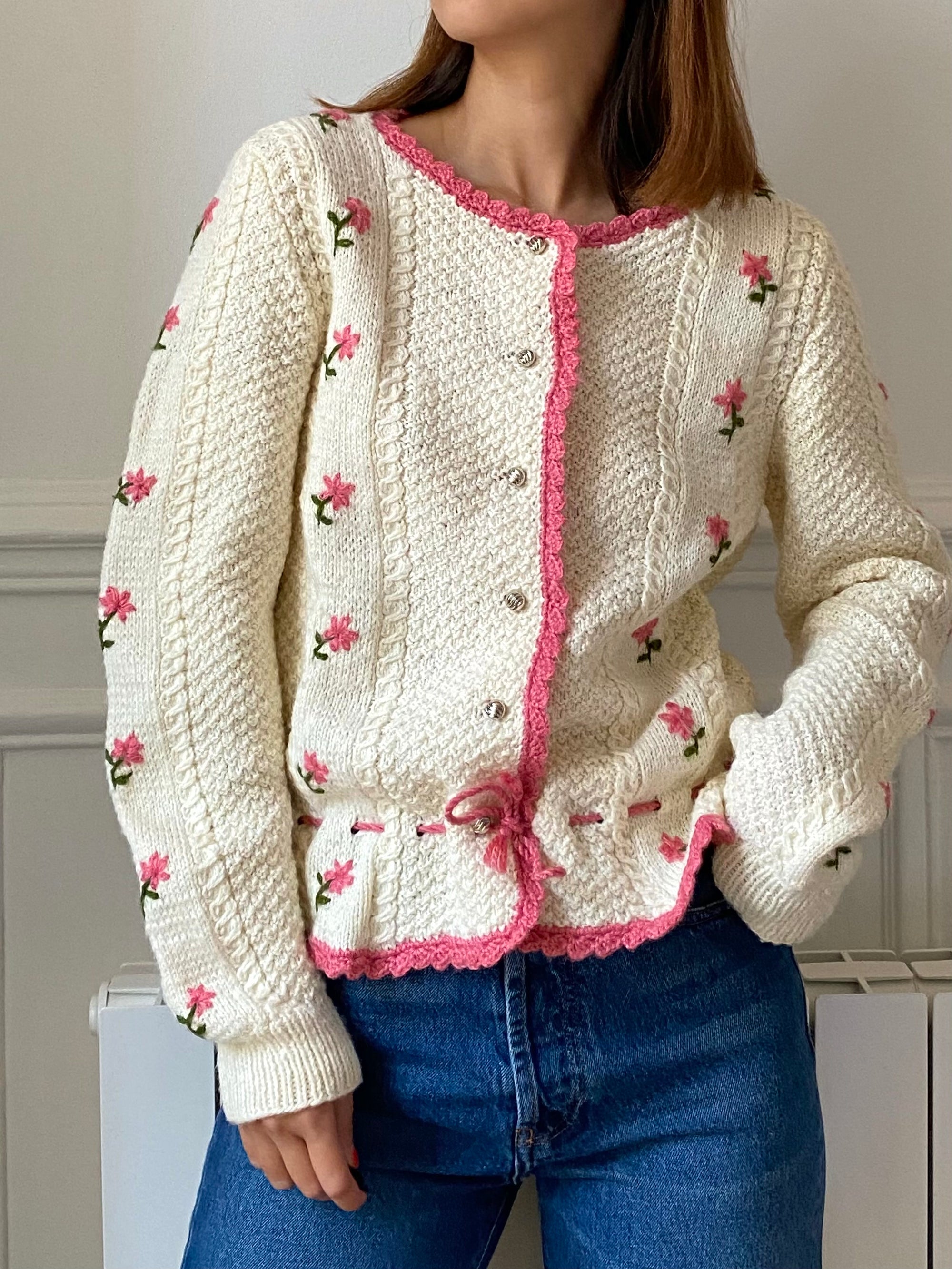 Vintage Austrian cardigan Pink