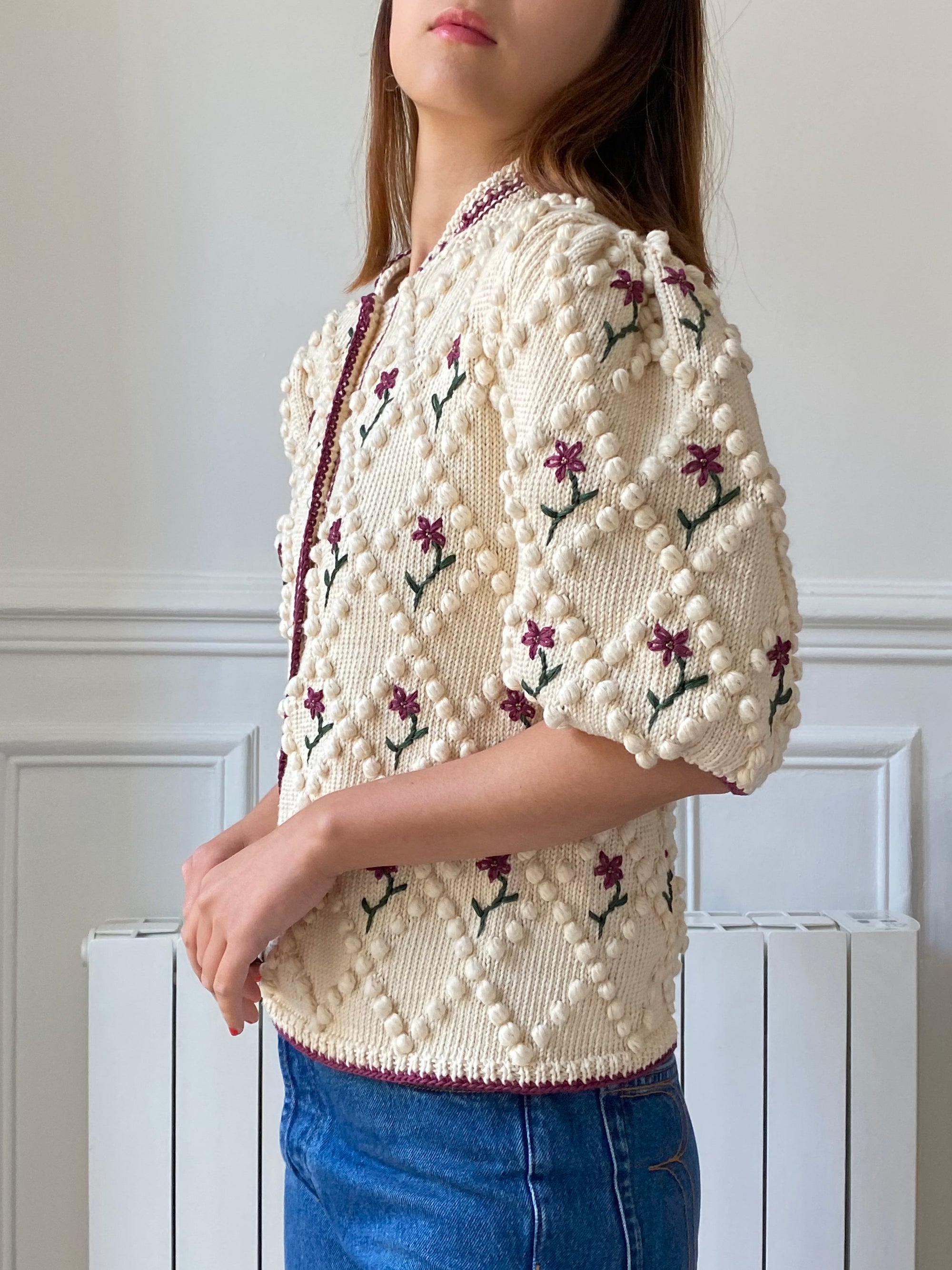 PRE-ORDER Hand knitted short cardigan