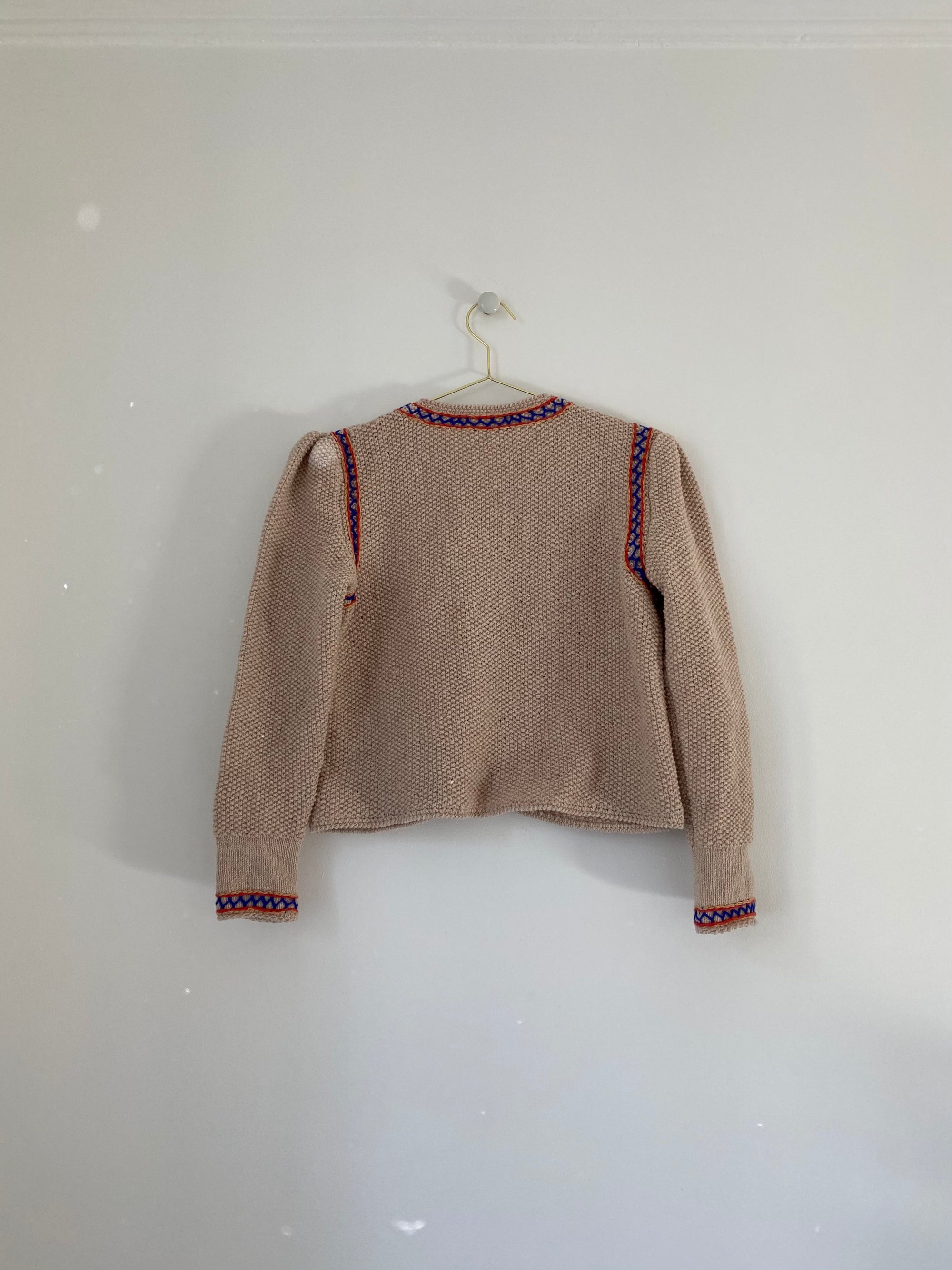PRE-ORDER Hand knitted folk cardigan