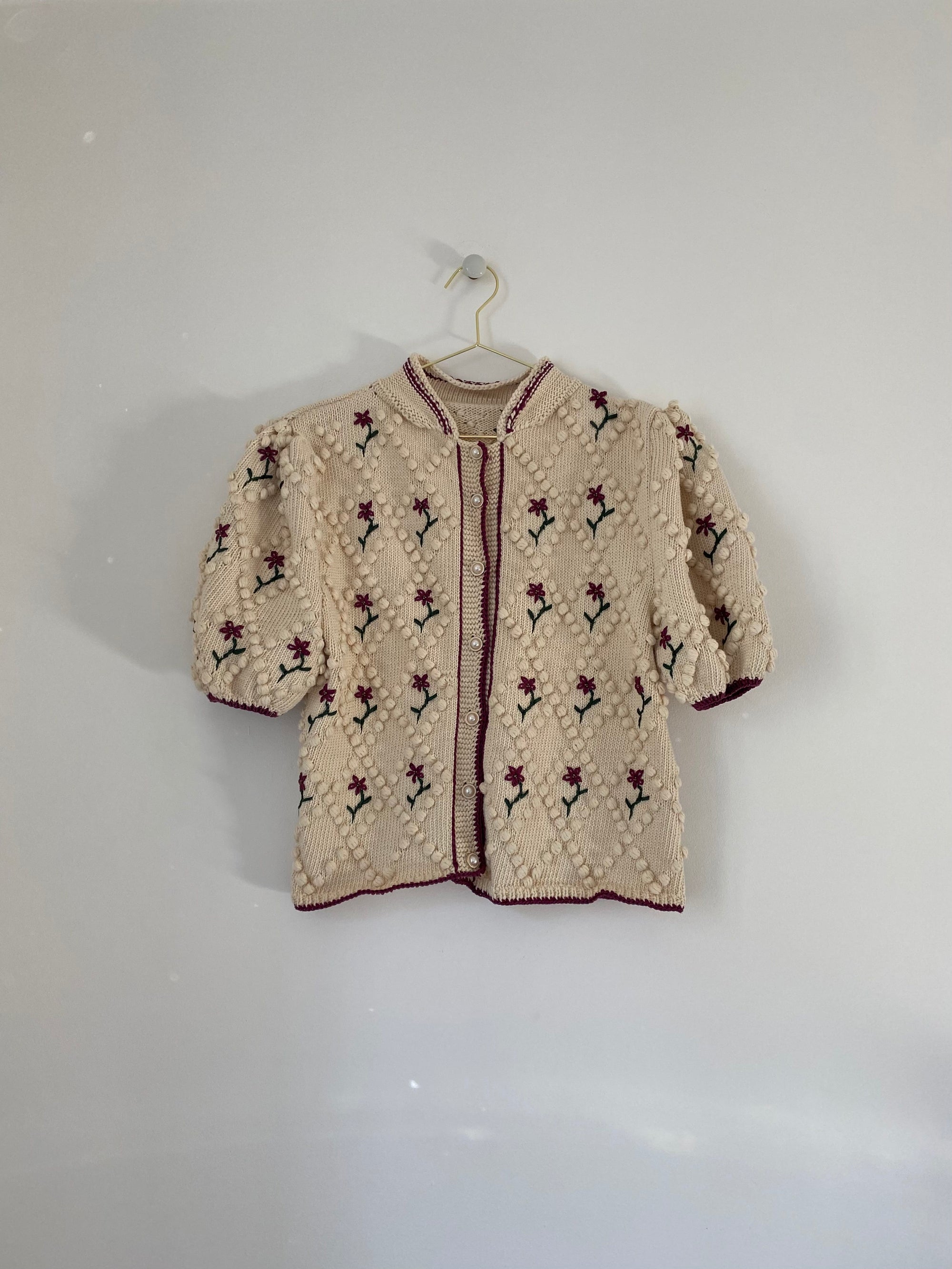 PRE-ORDER Hand knitted short cardigan
