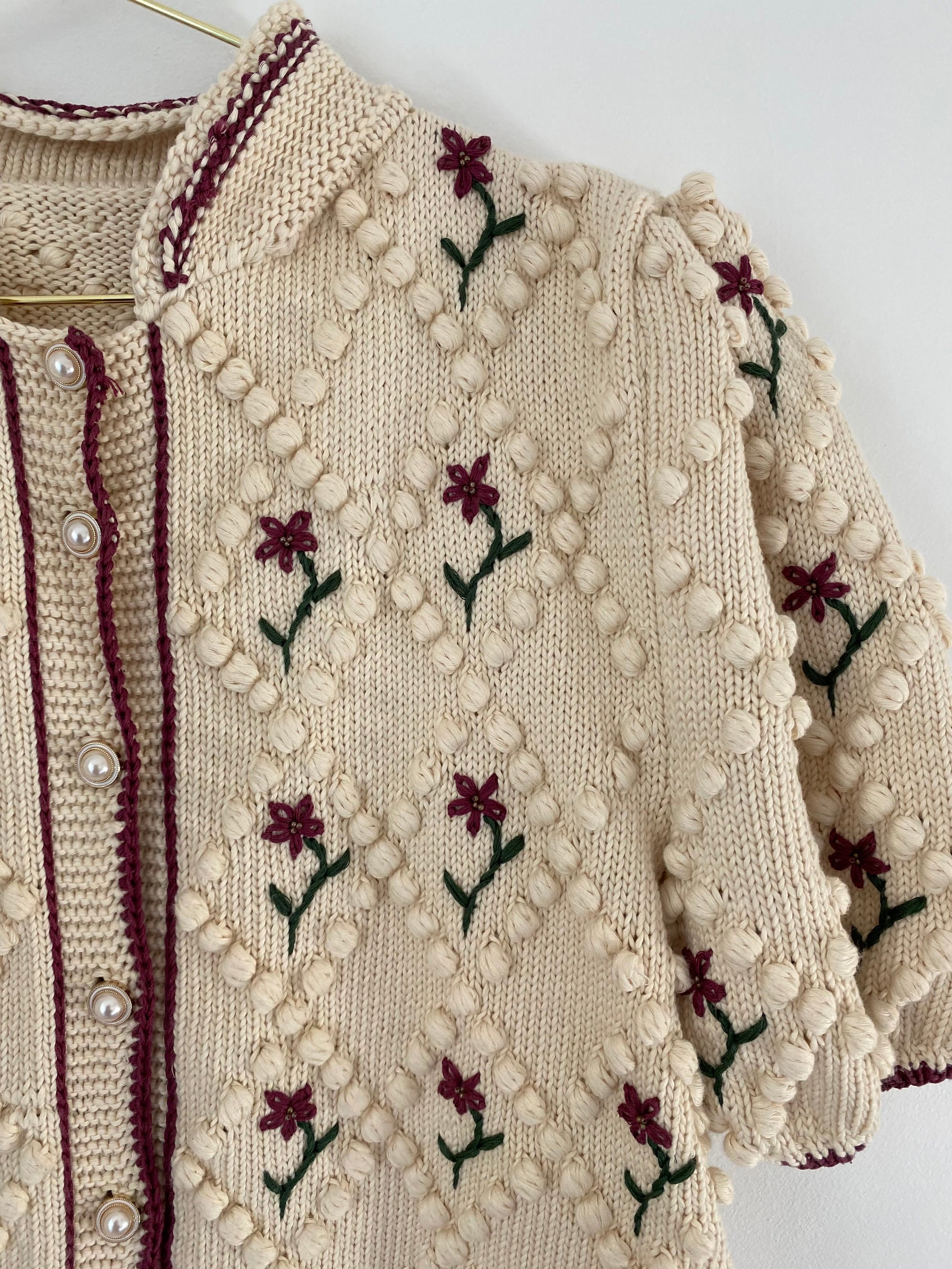 PRE-ORDER Hand knitted short cardigan