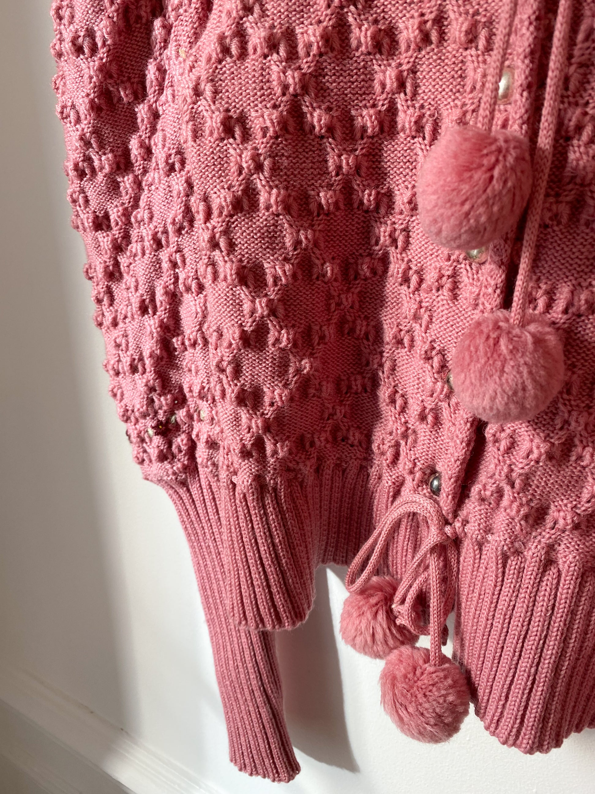 Vintage austrian rose cardigan