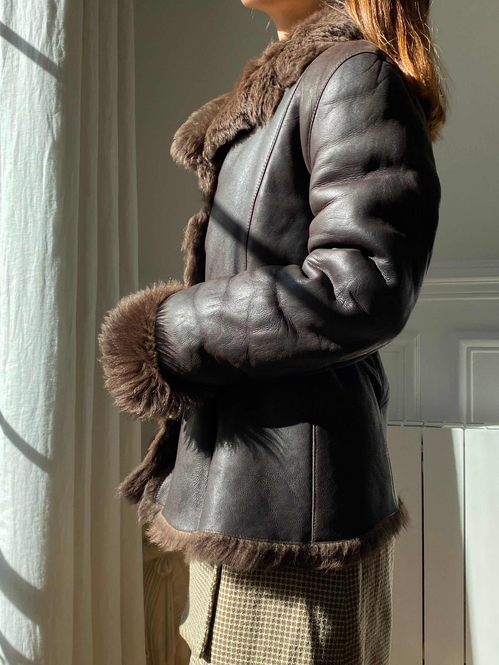 Manteau Christian Llinares cuir
