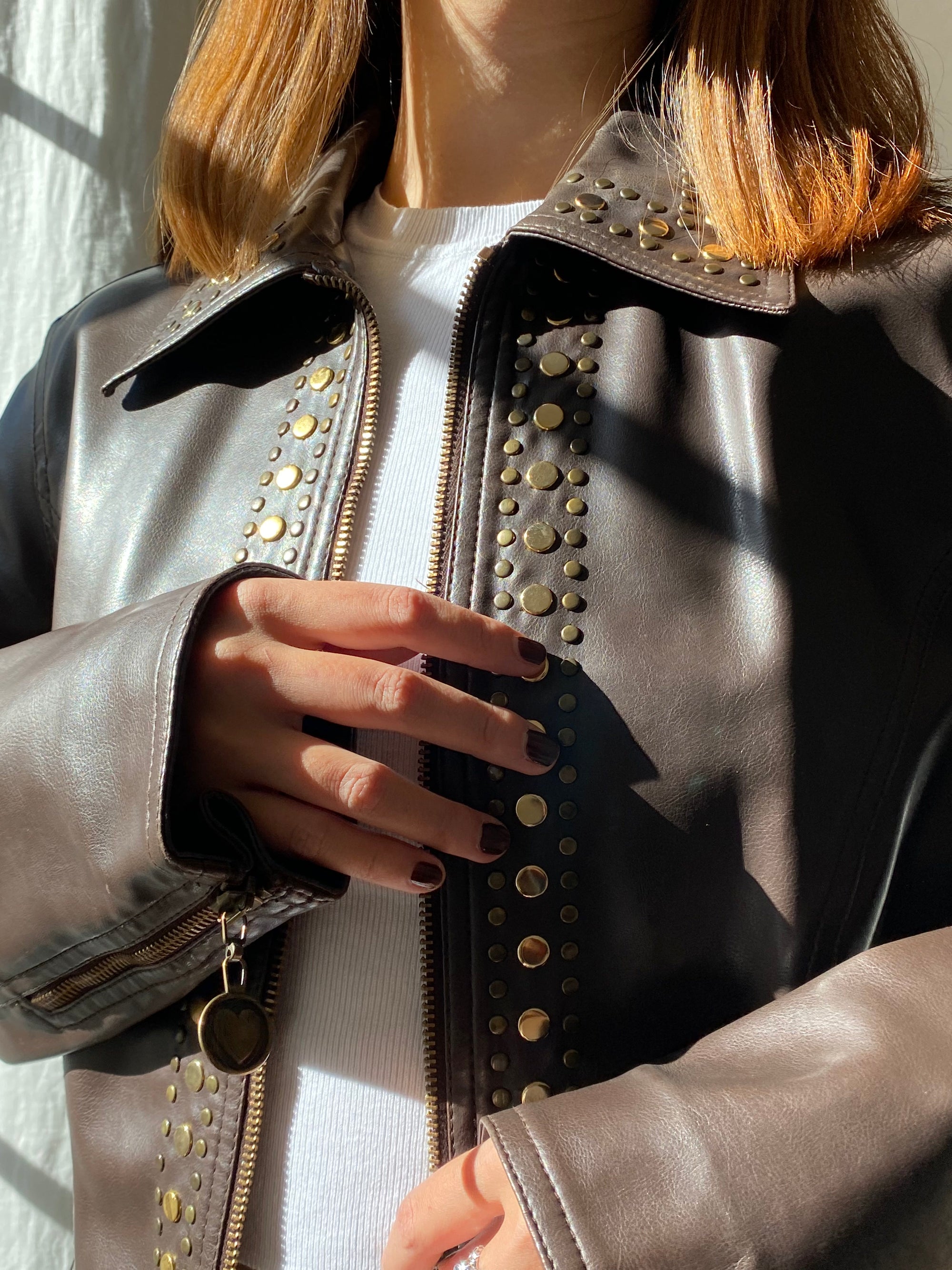 Veste Moschino simili cuir