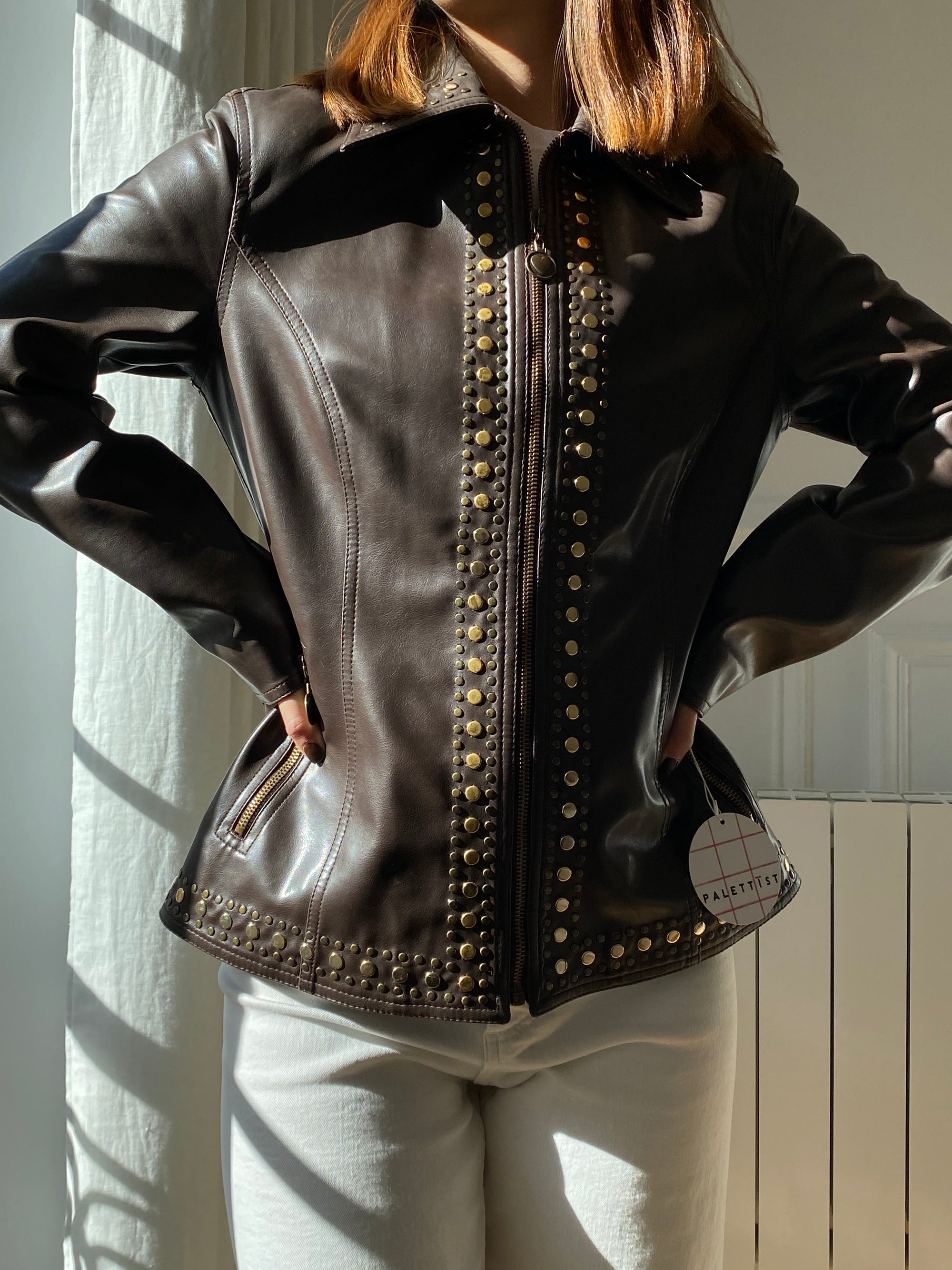Veste Moschino simili cuir