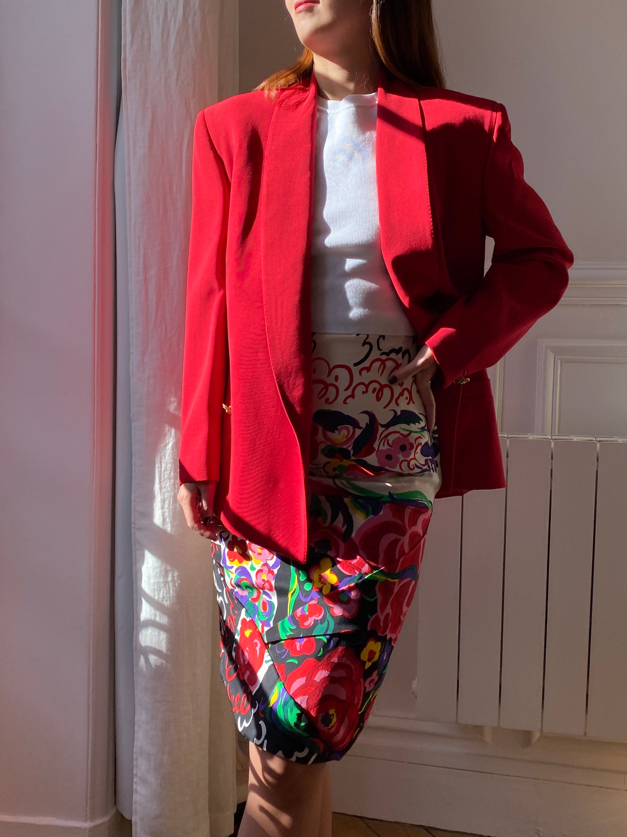 Blazer rouge Versace