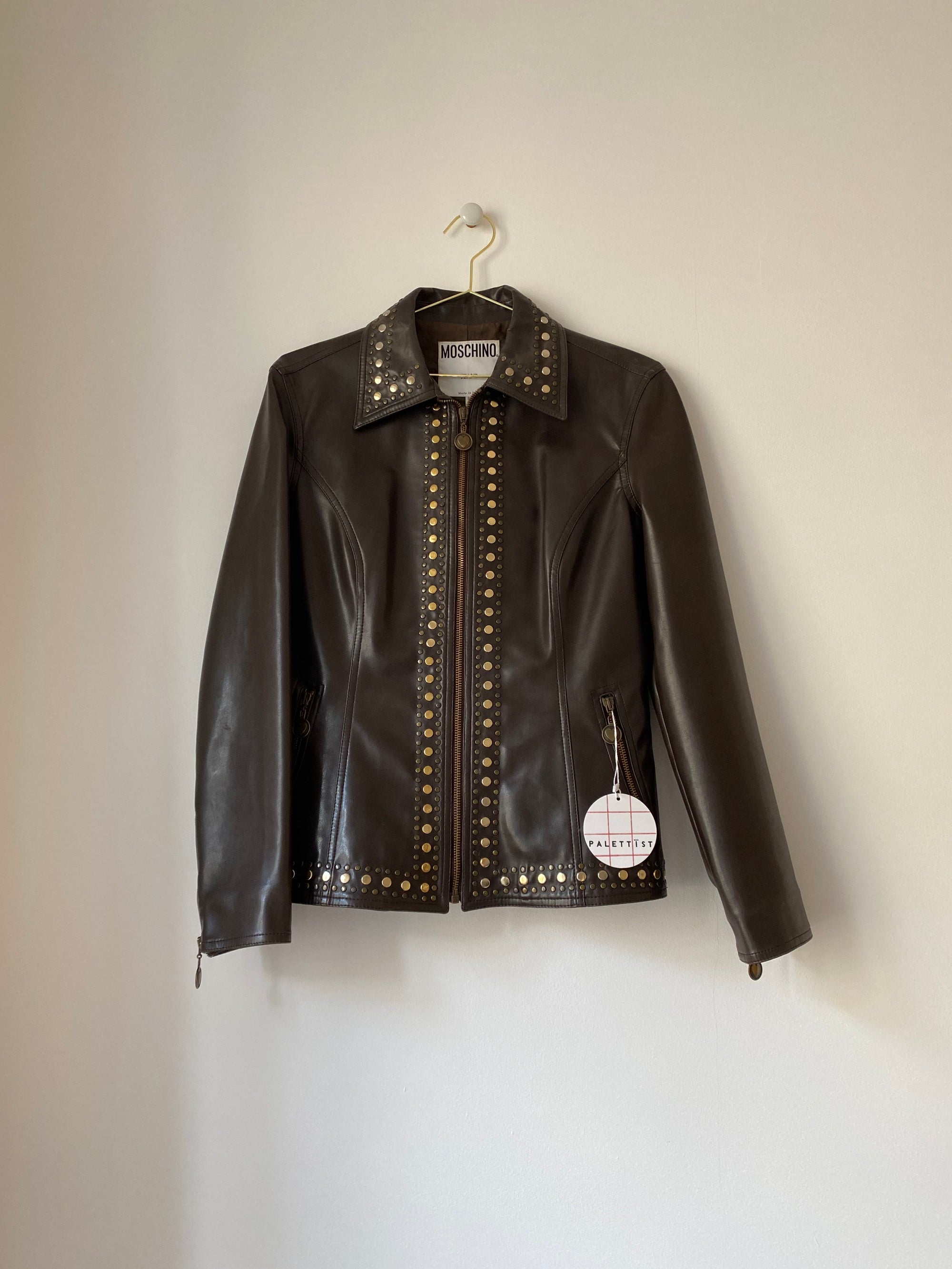 Veste Moschino simili cuir