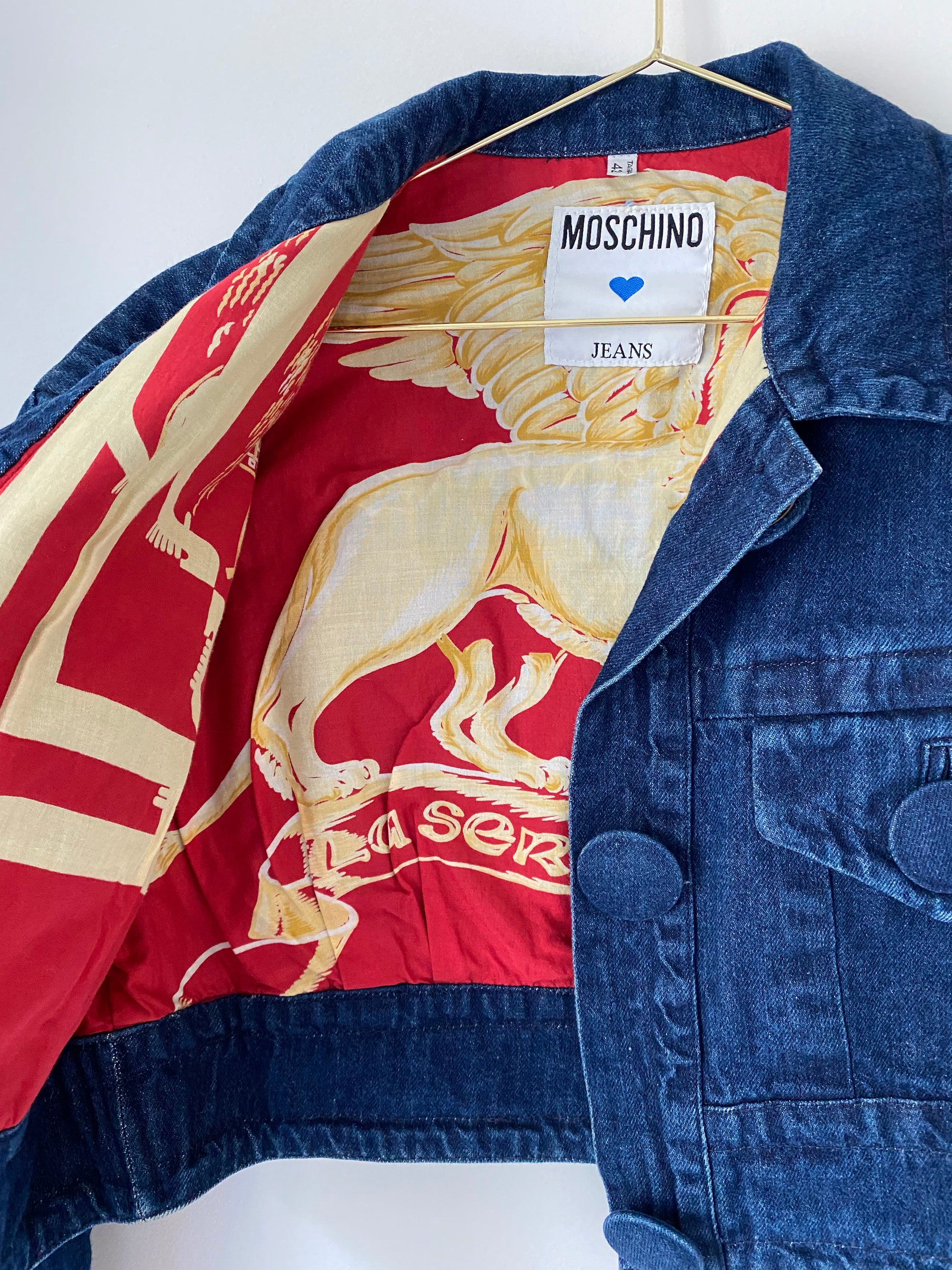 Veste jean Moschino