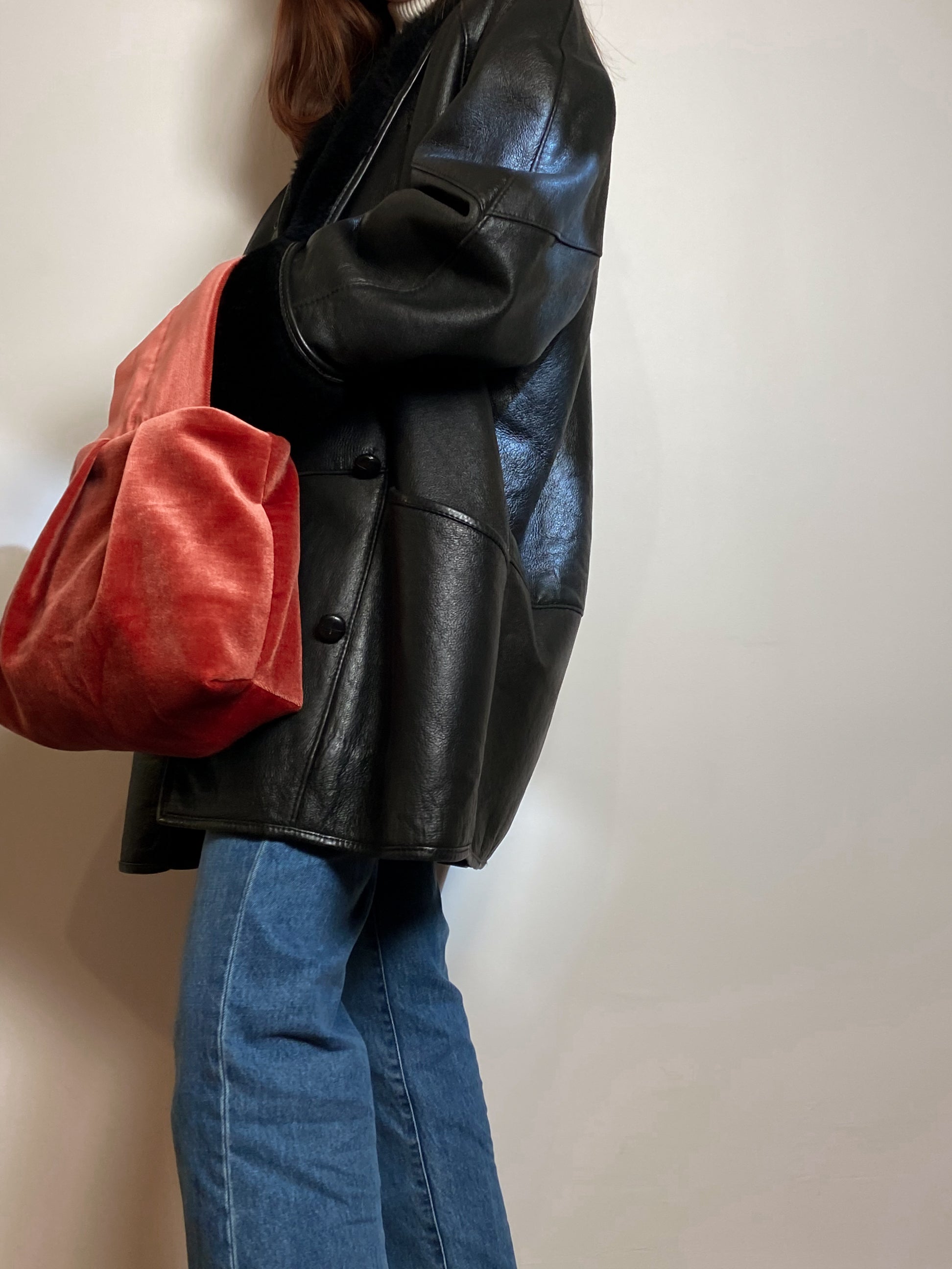 Handmade long wrist bag