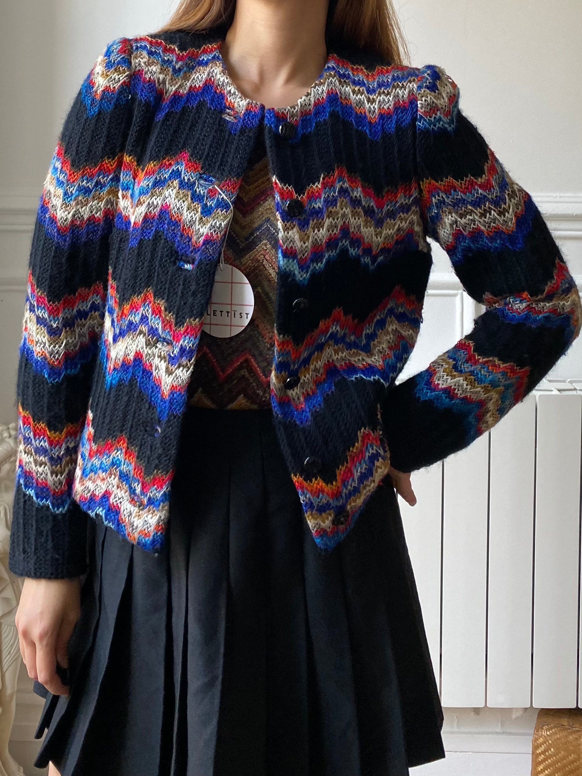 Veste en laine 70s