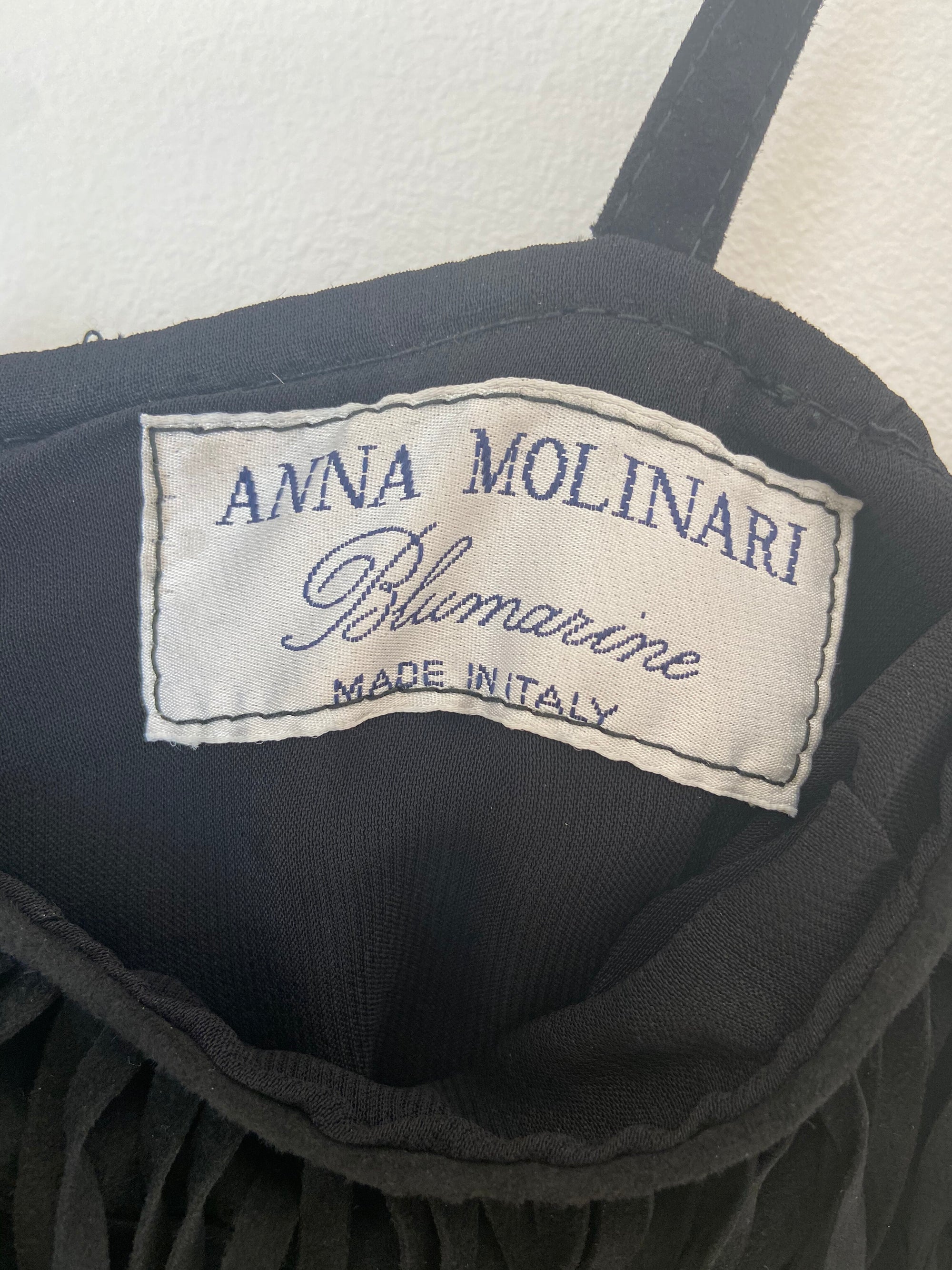 Robe Anna Molinari en cuir