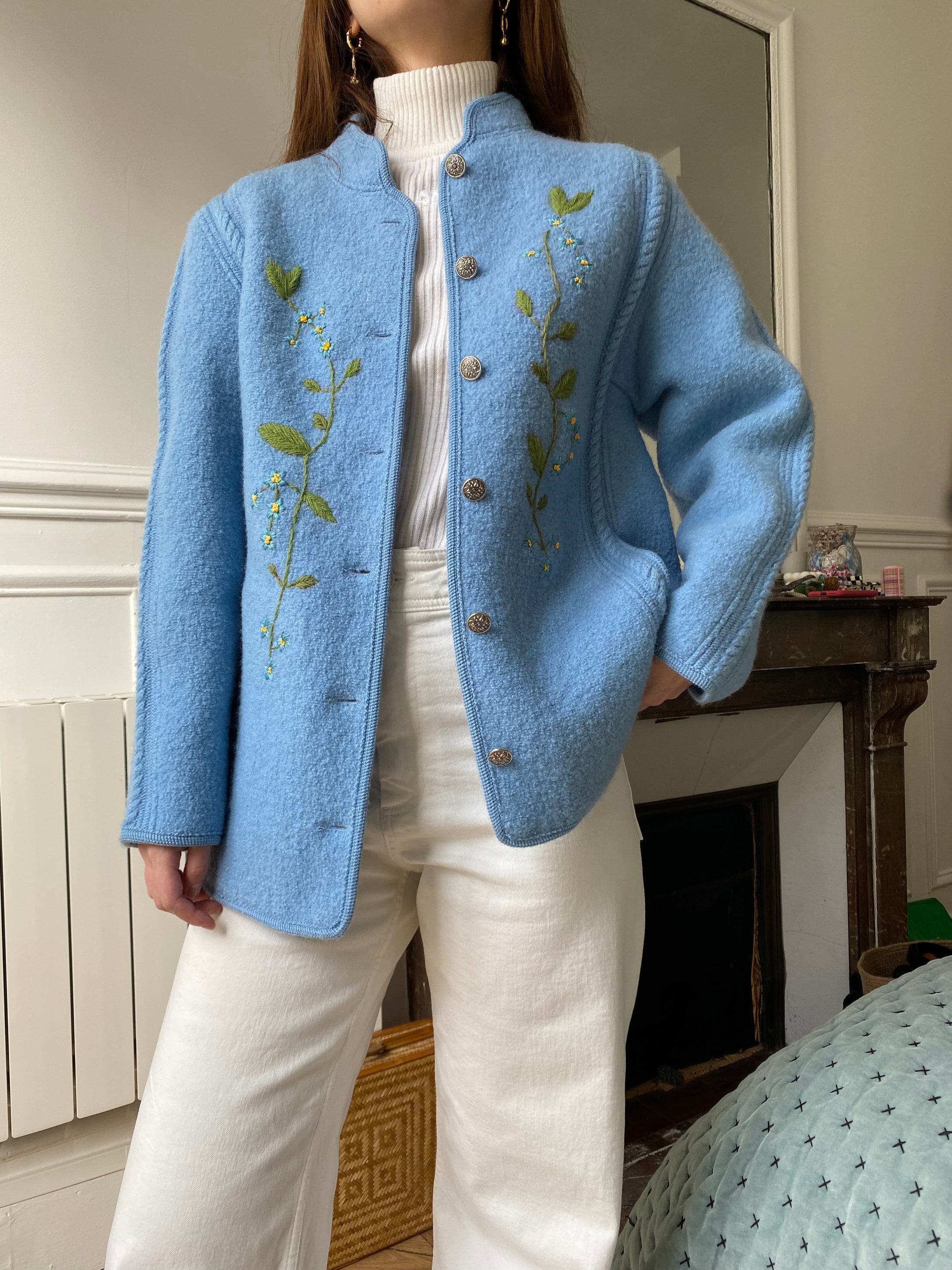 Vintage reworked embroidery coat