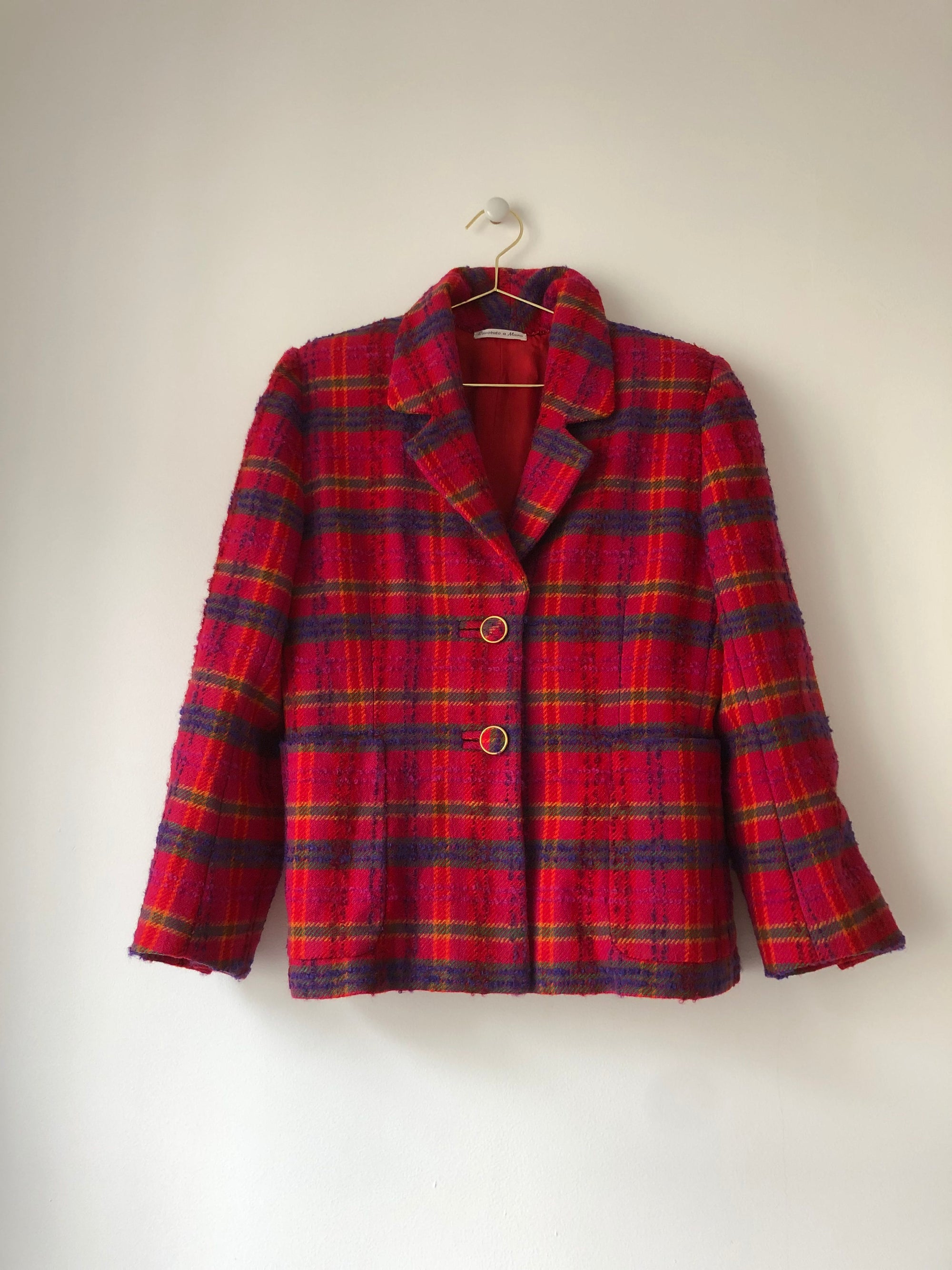Blazer tweed fushia 70s