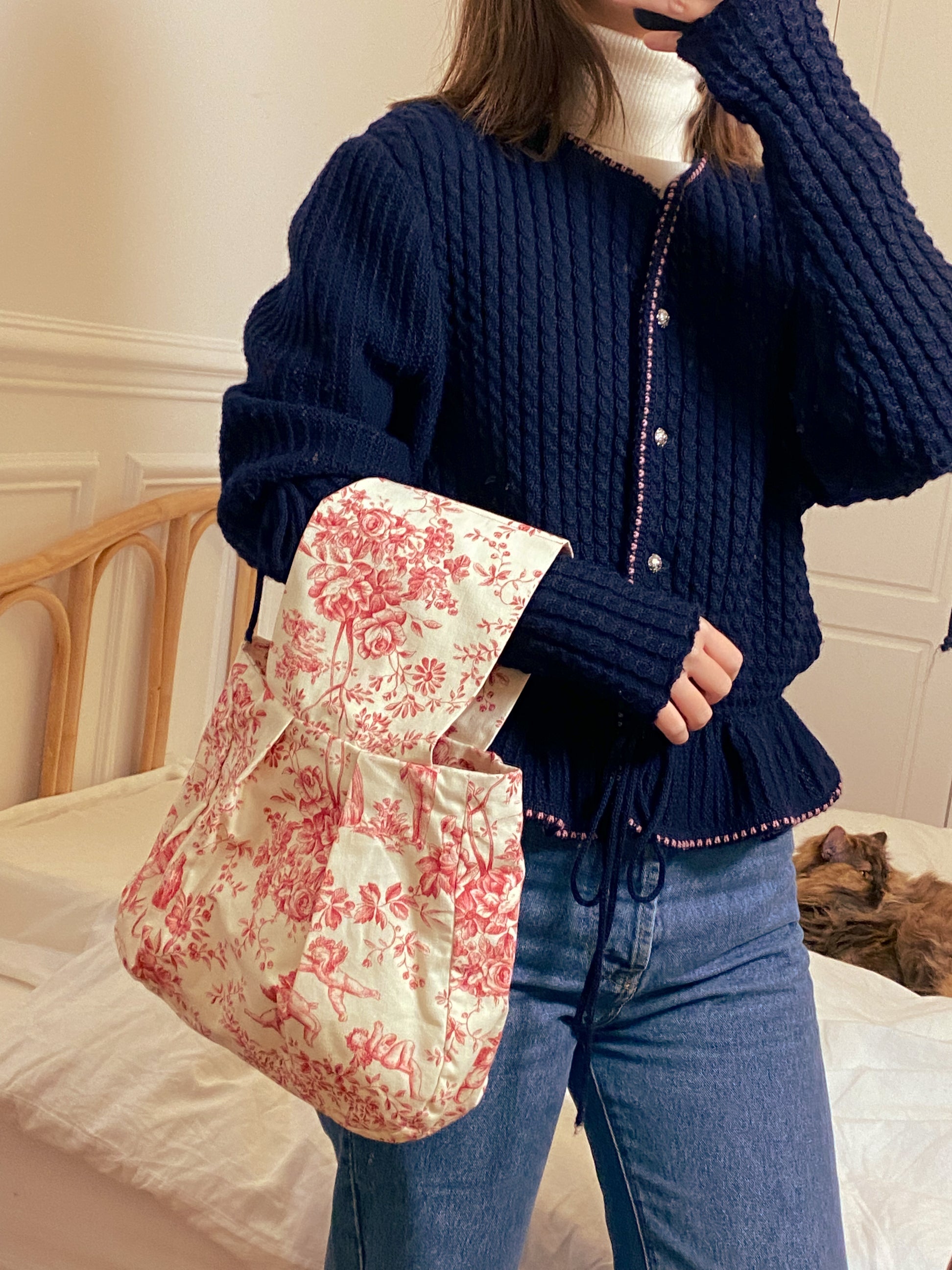 Handmade small wrist bag