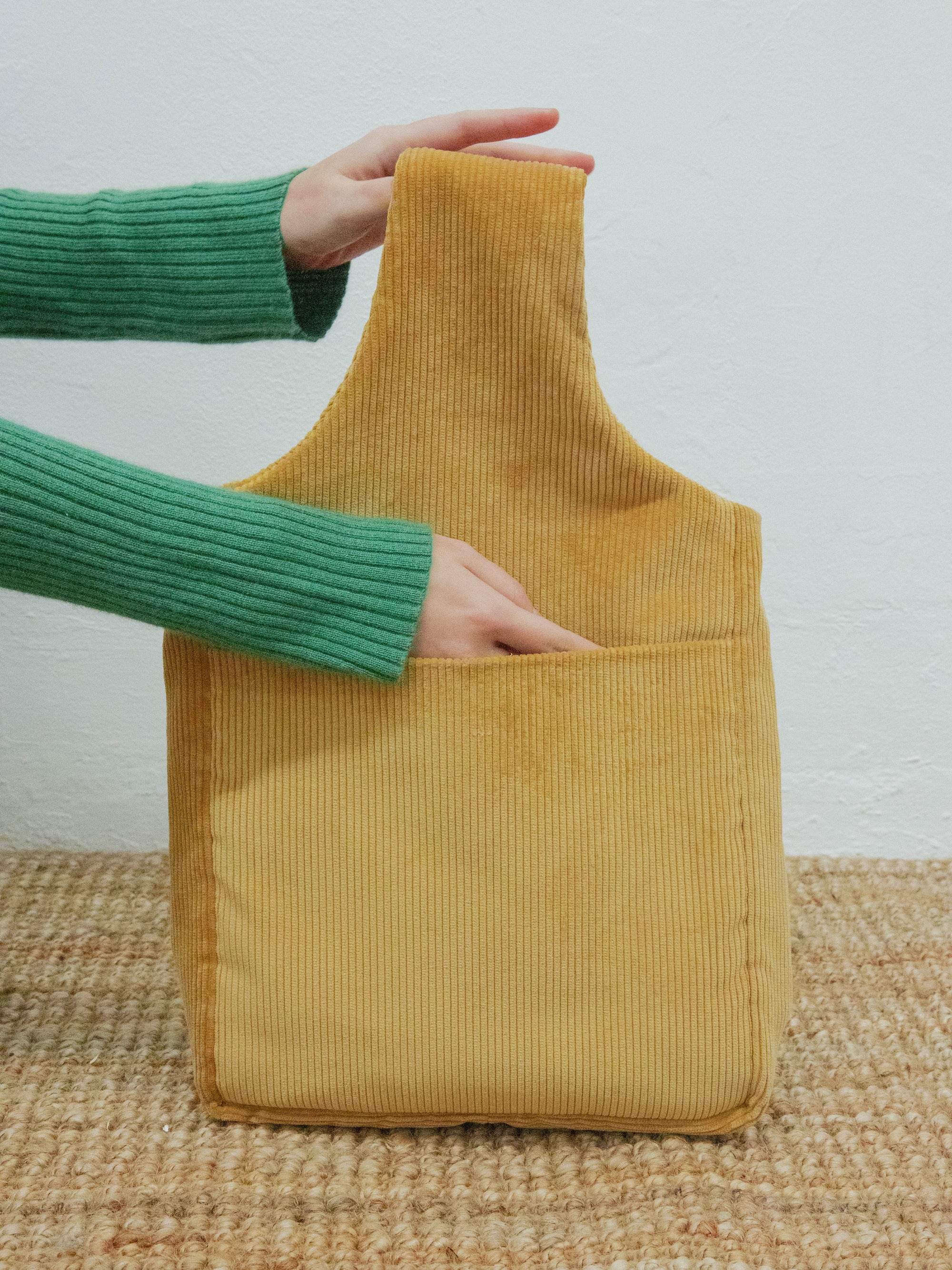 Handmade plank document bag