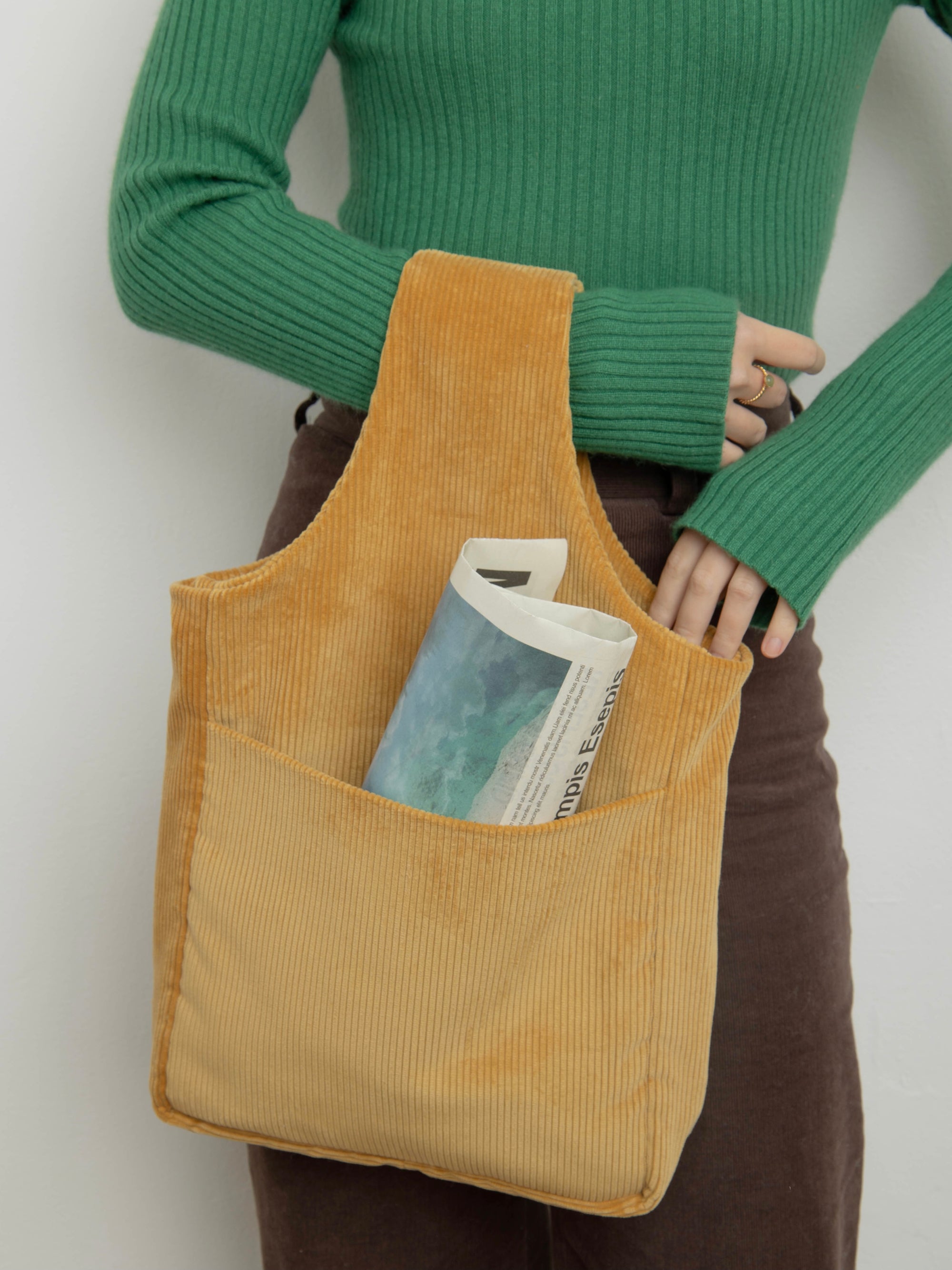 Handmade plank document bag