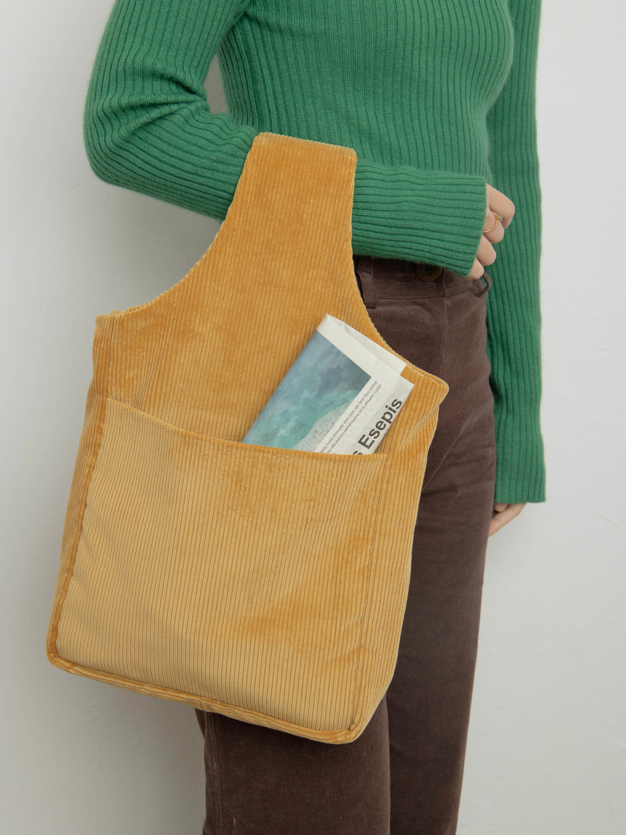 Handmade plank document bag