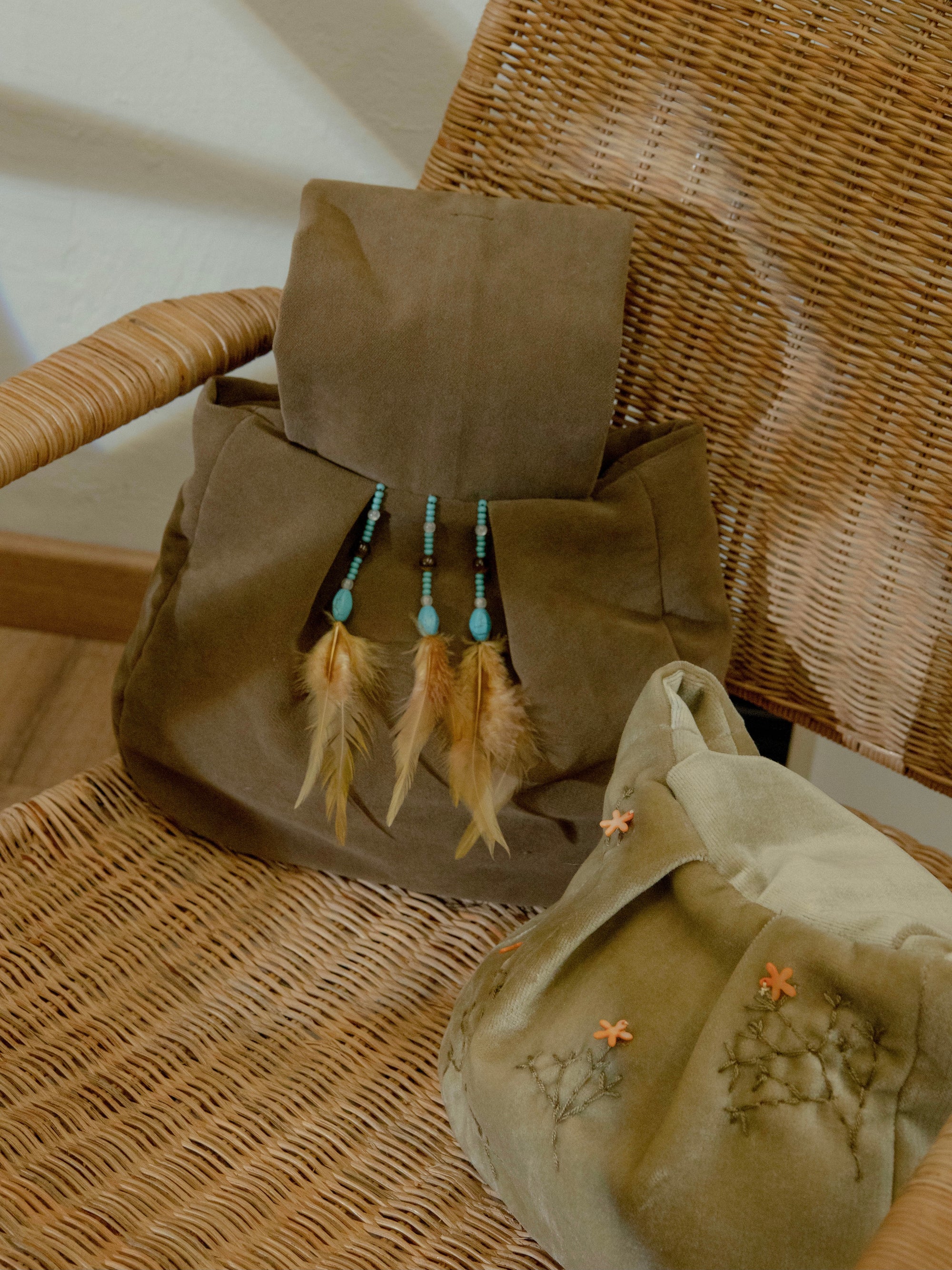 Handmade small wrist bag