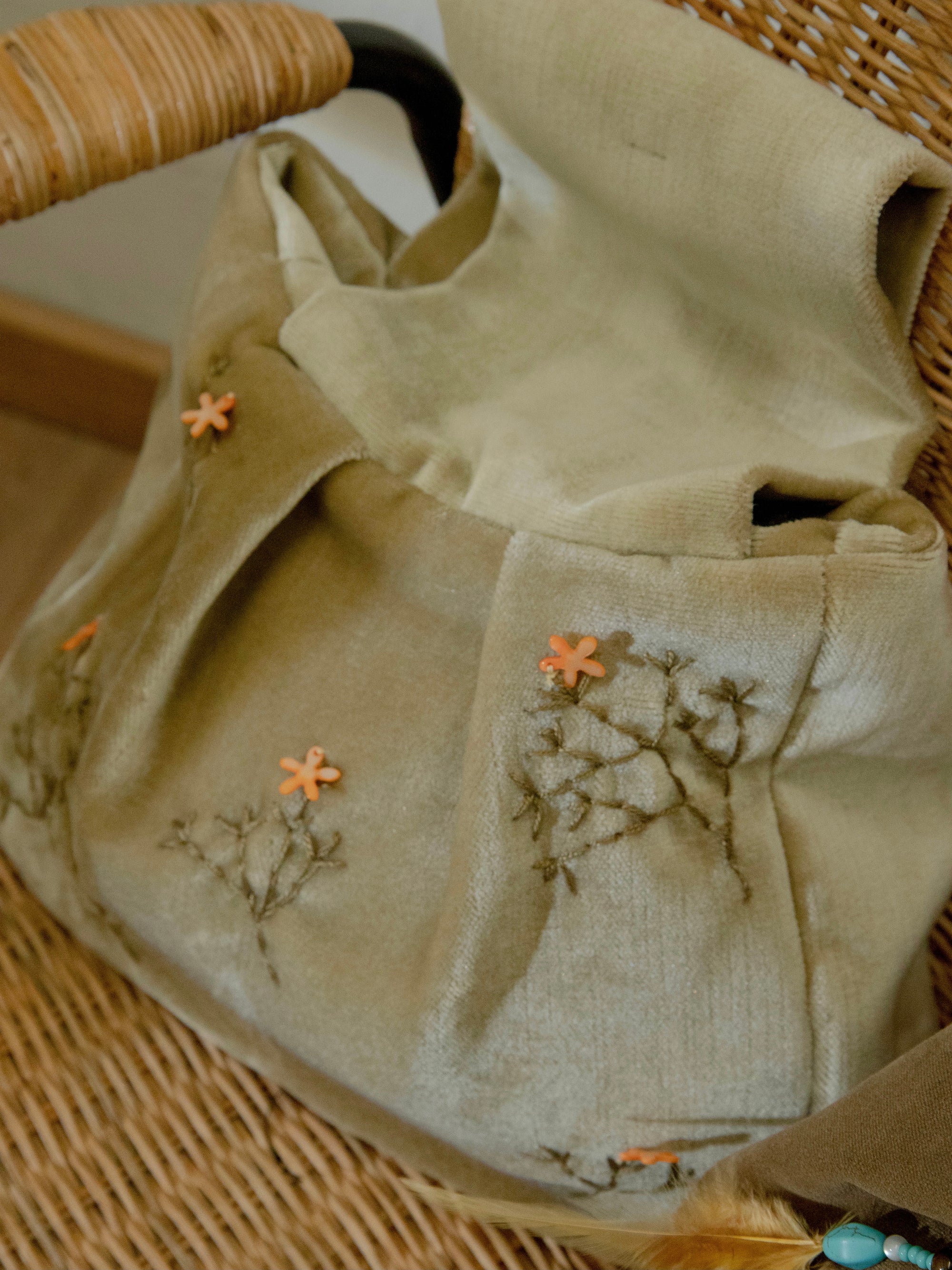 Handmade small wrist bag