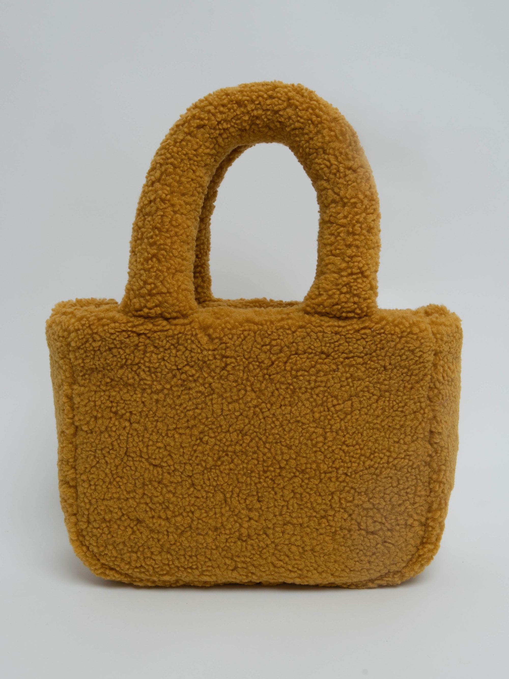 Handmade shearling tote