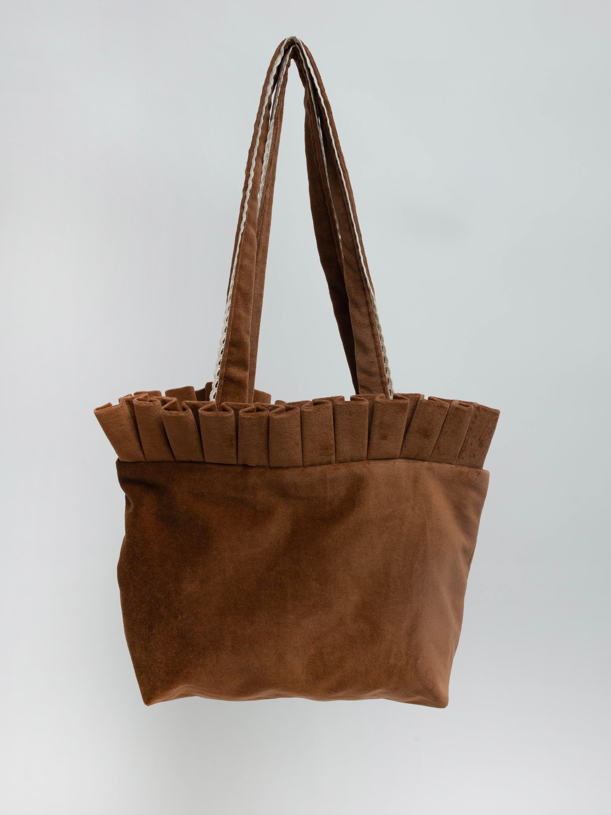 Handmade flounce hem bag
