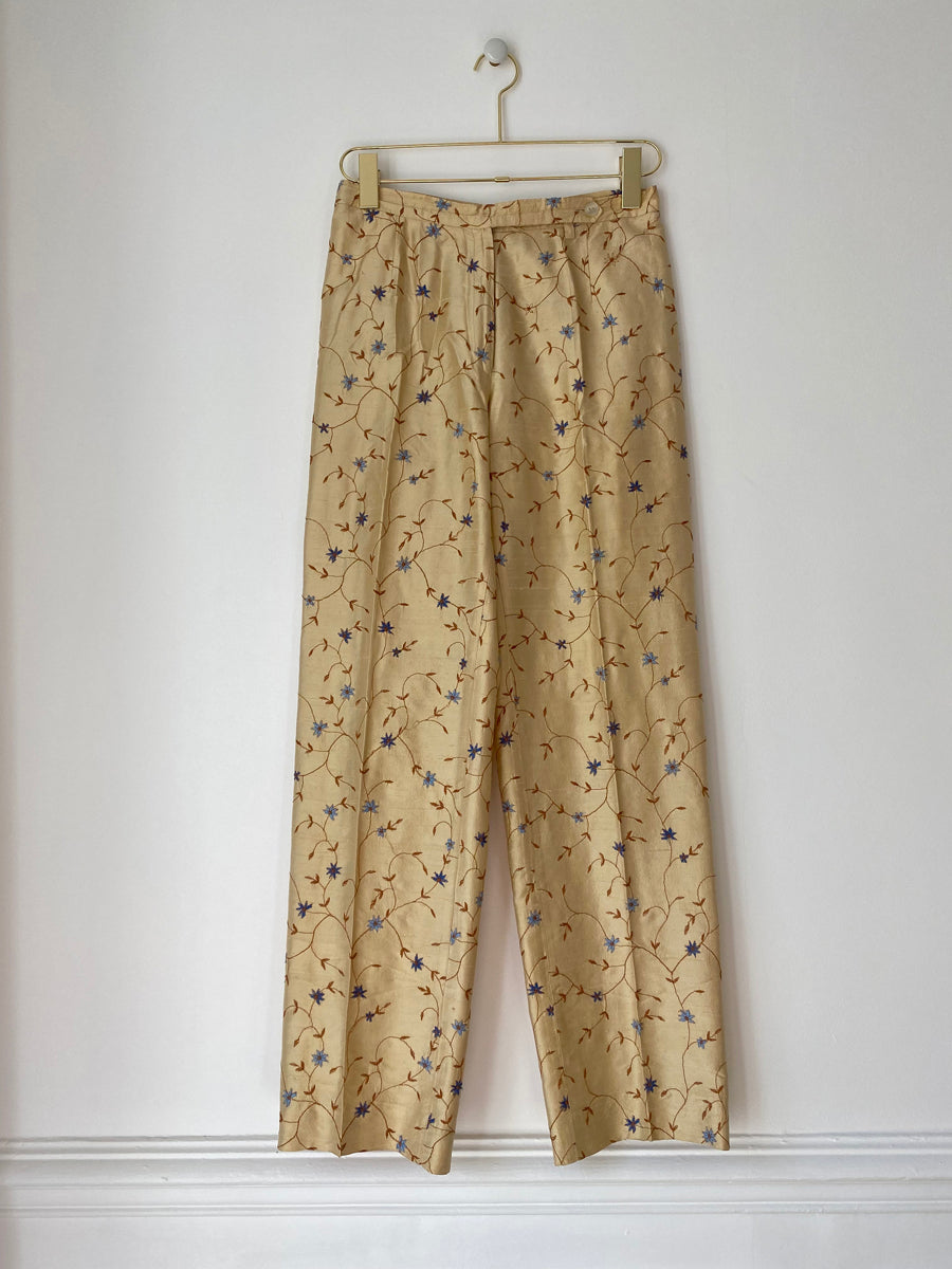 Pantalon brodé 70s